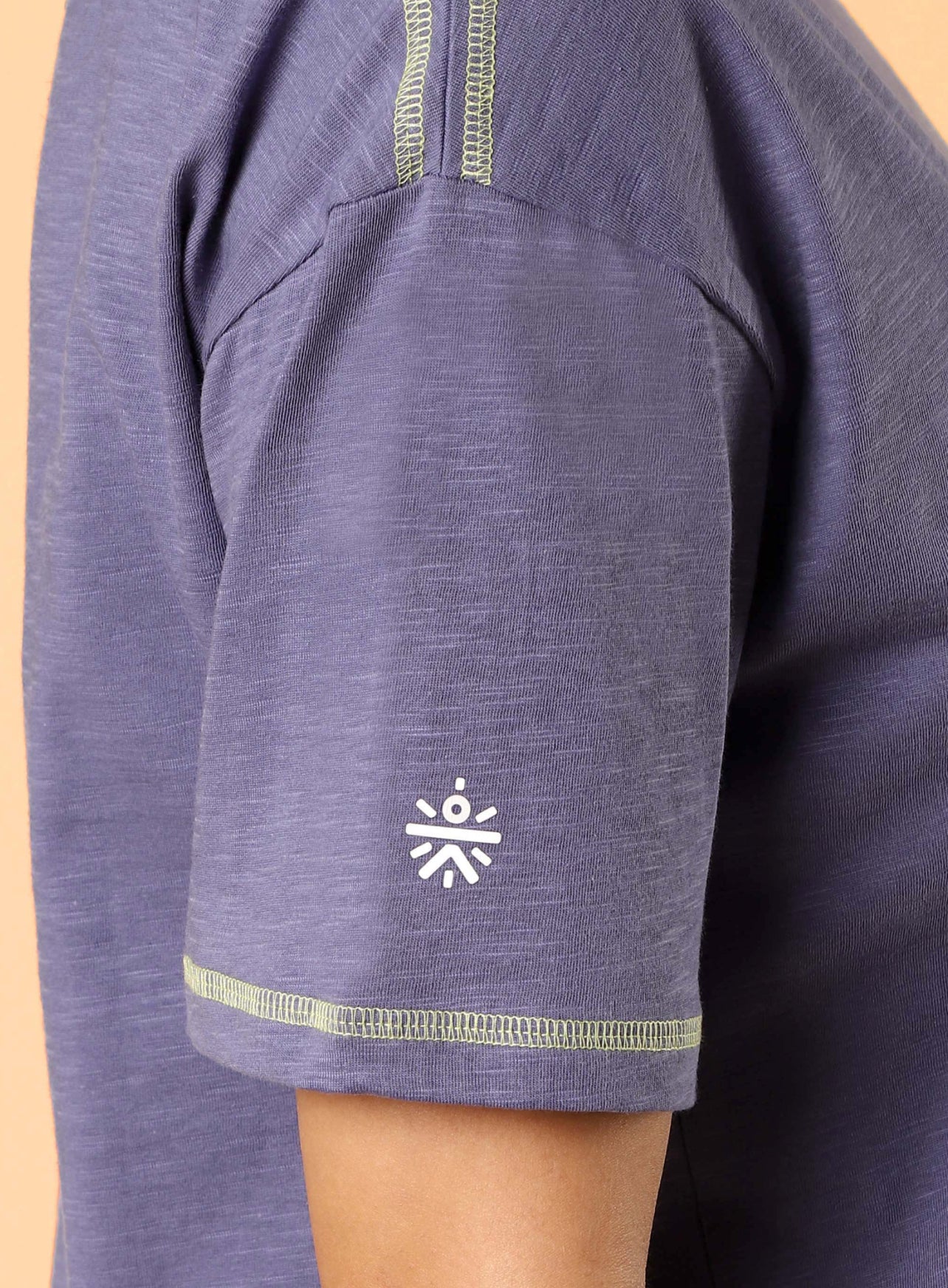 Women's Purple Unity Boxy Crop fit Top