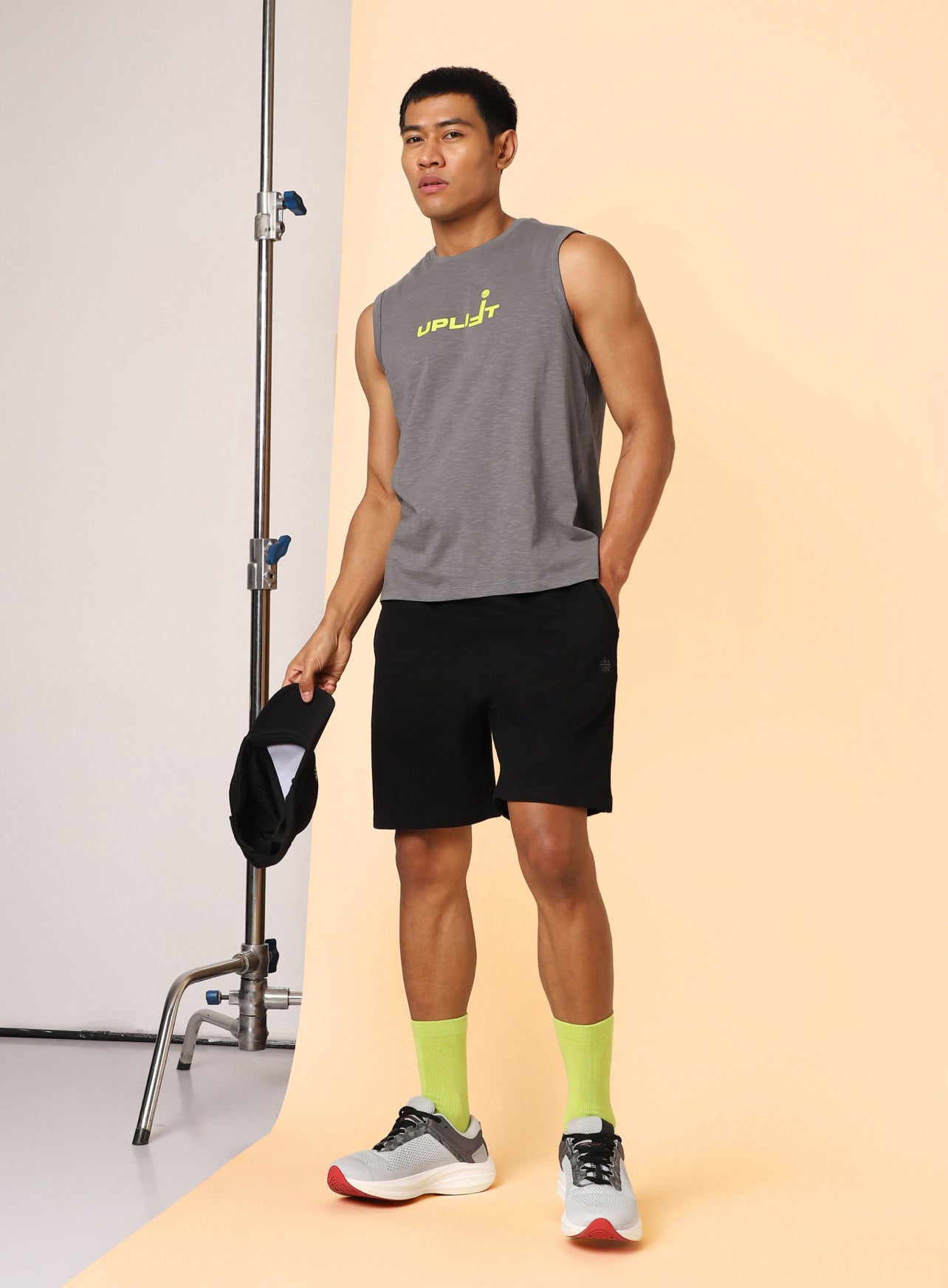 Men's Dark Grey Uplift Muscle Tank