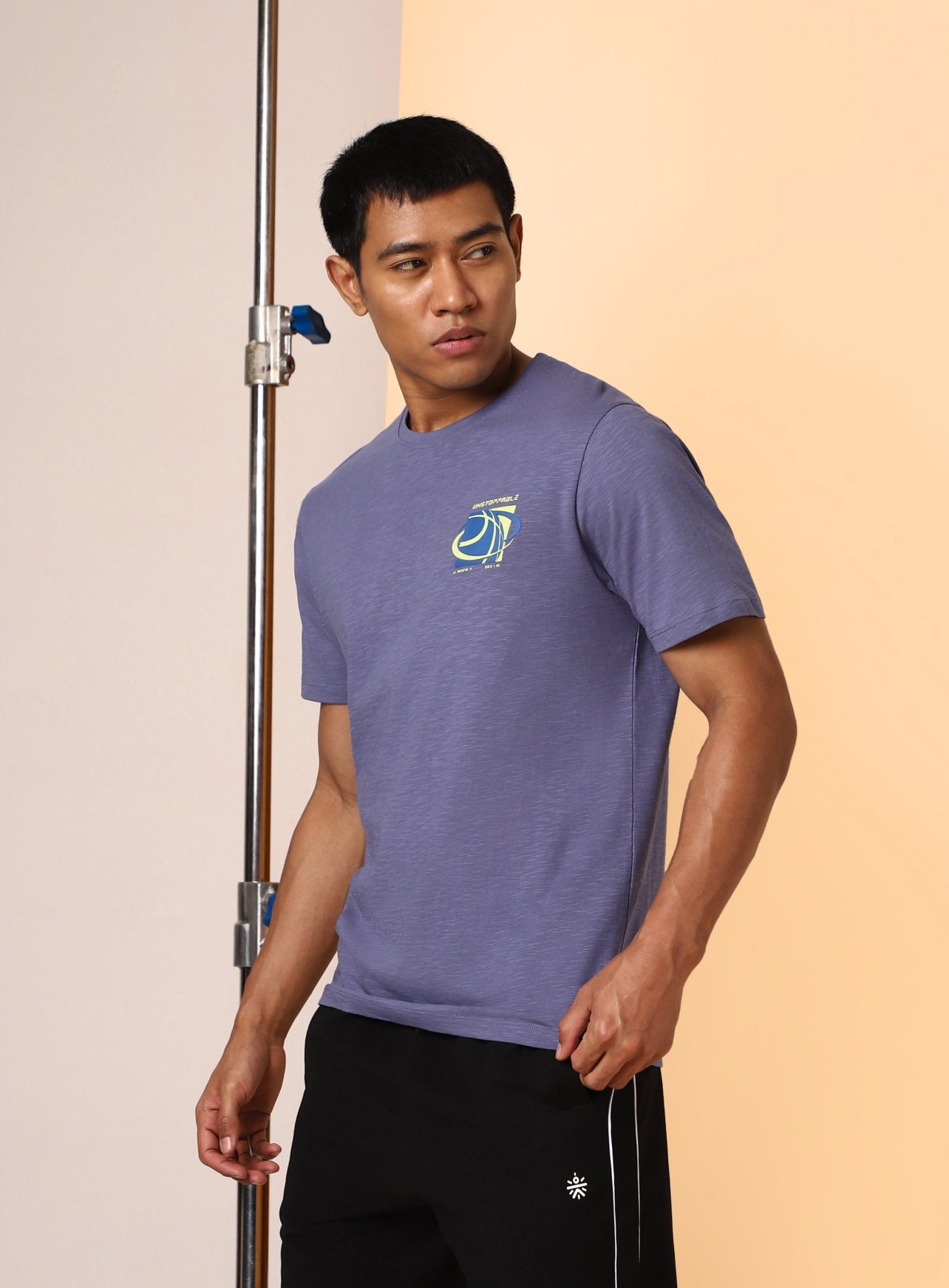 Men's Purple Unstoppable Typo T-shirt
