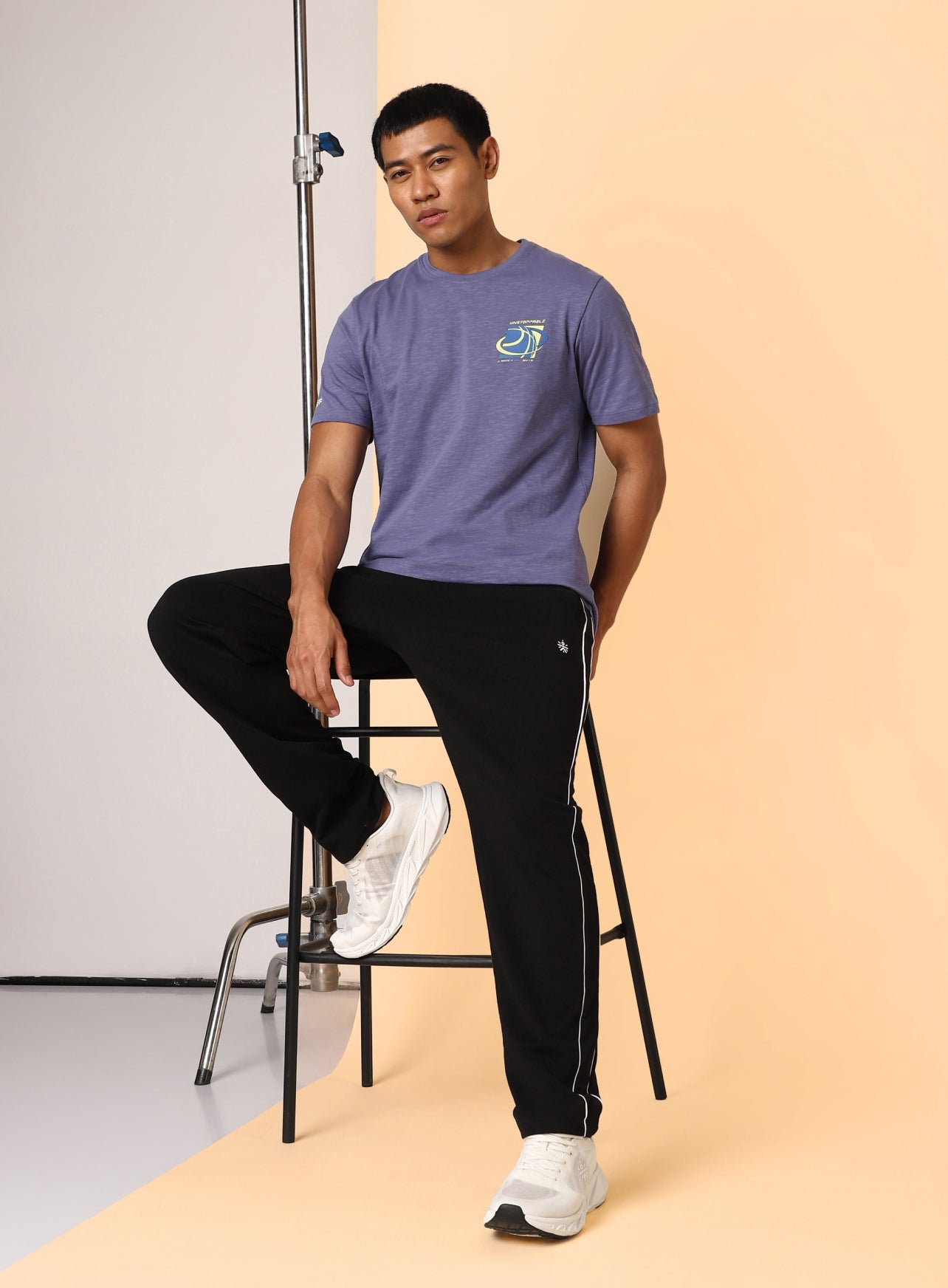 Men's Purple Unstoppable Typo T-shirt