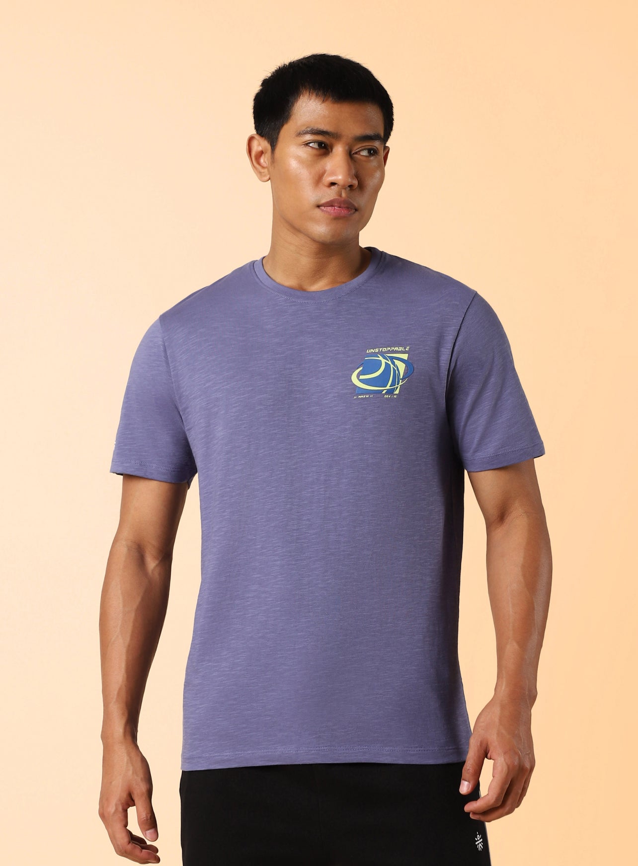 Men's Purple Unstoppable Typo T-shirt
