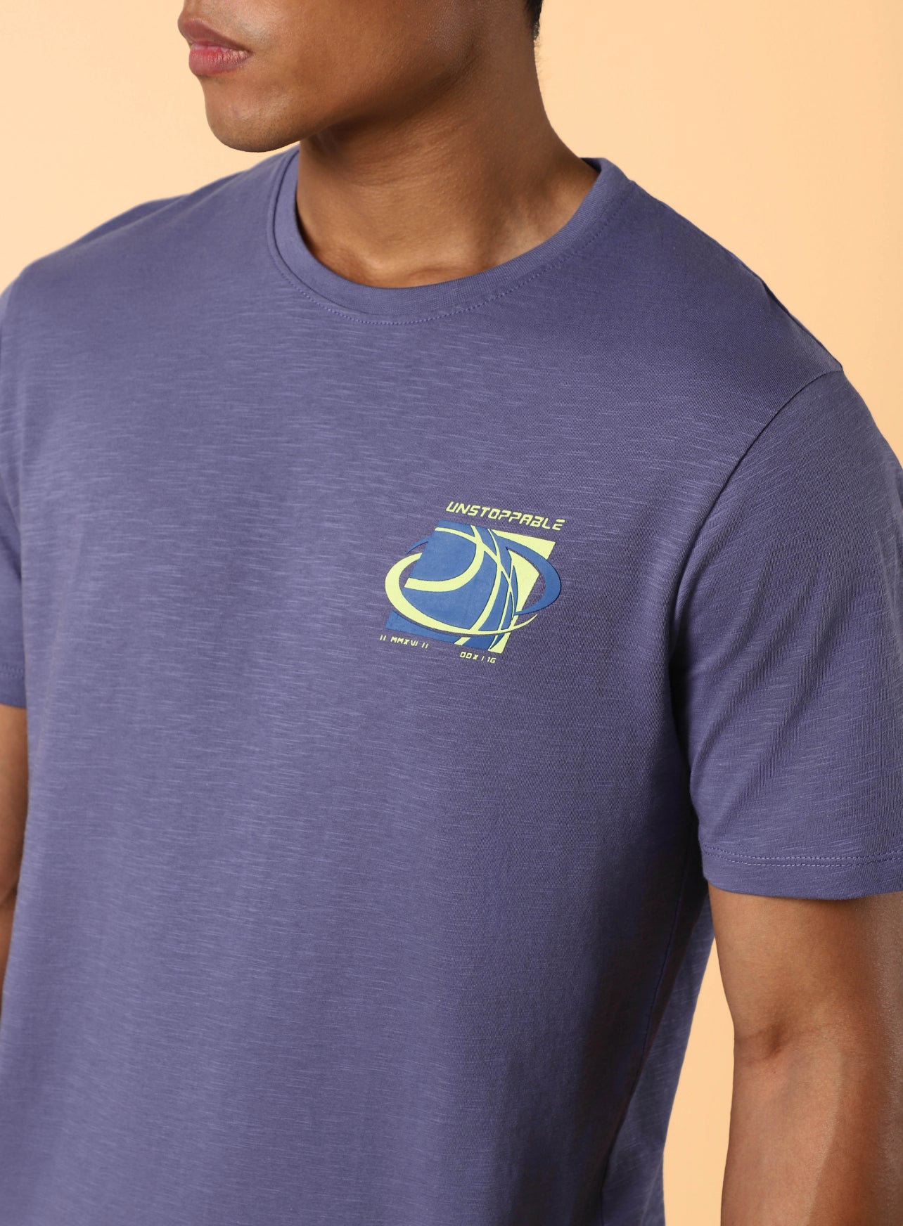 Men's Purple Unstoppable Typo T-shirt