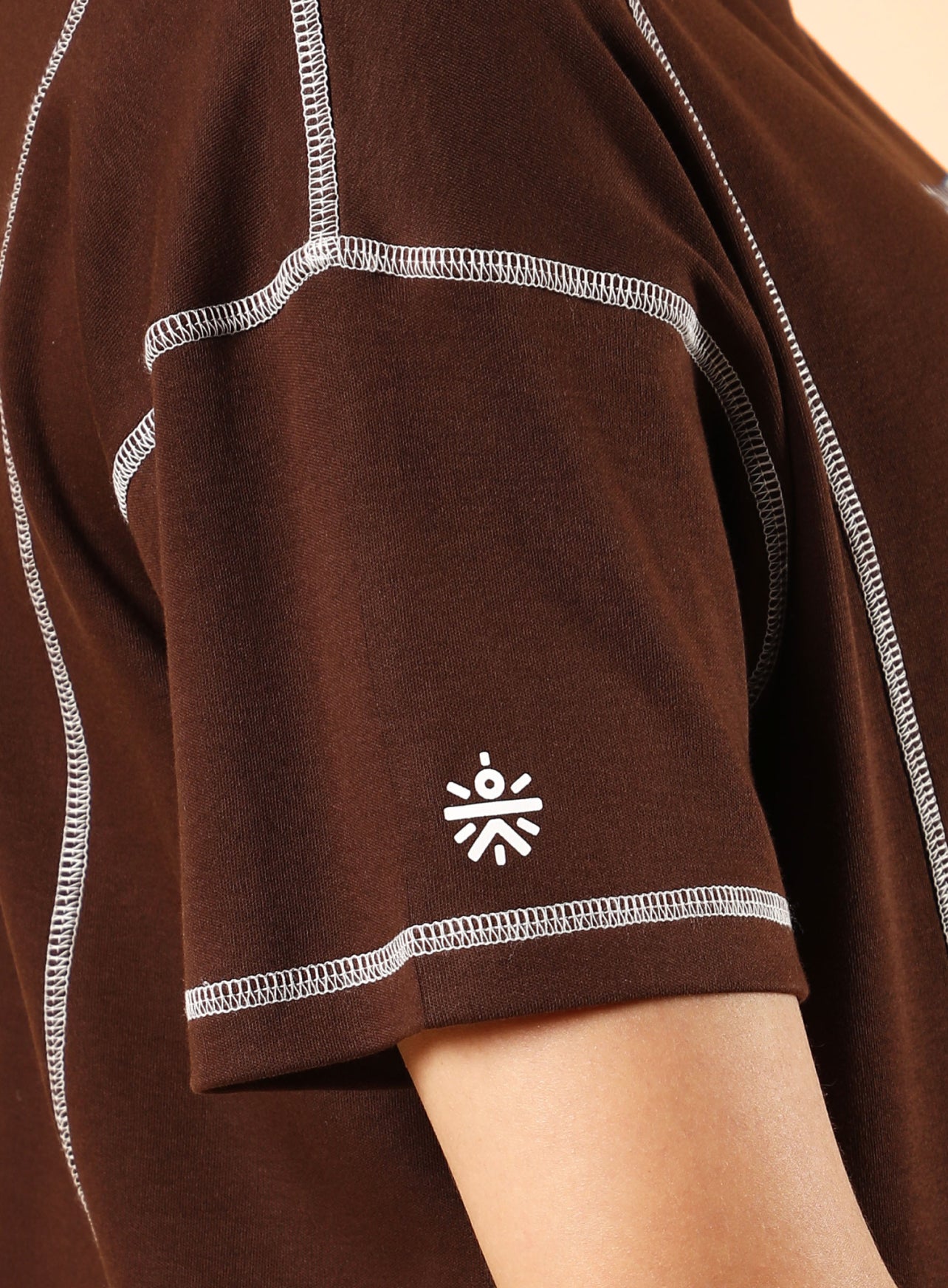 Women's Brown Community Sports Relaxed fit T-shirt