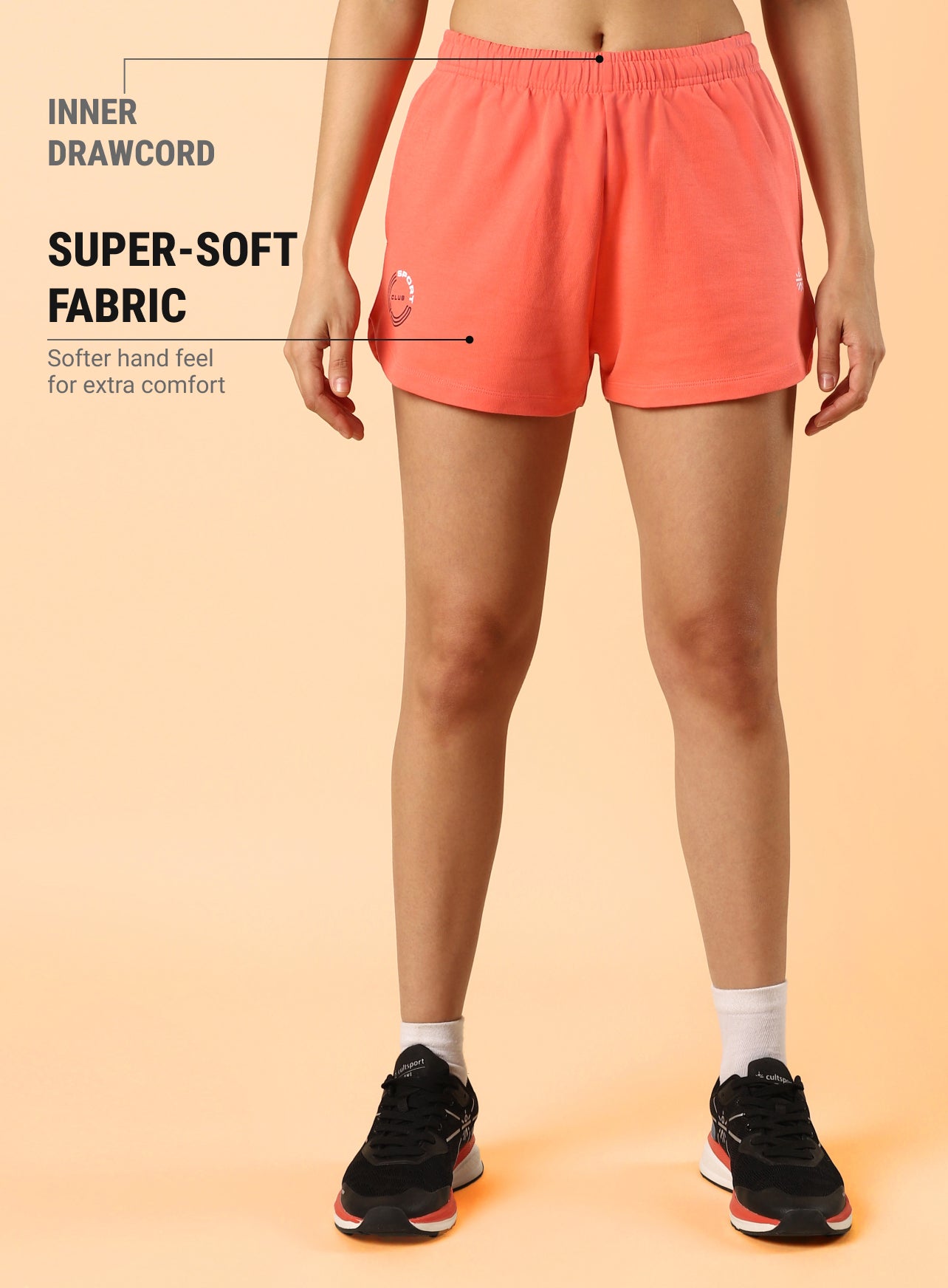 Women's Coral Sports Club Shorts