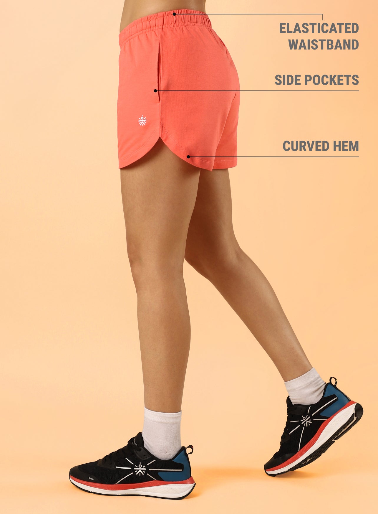 Women's Coral Sports Club Shorts
