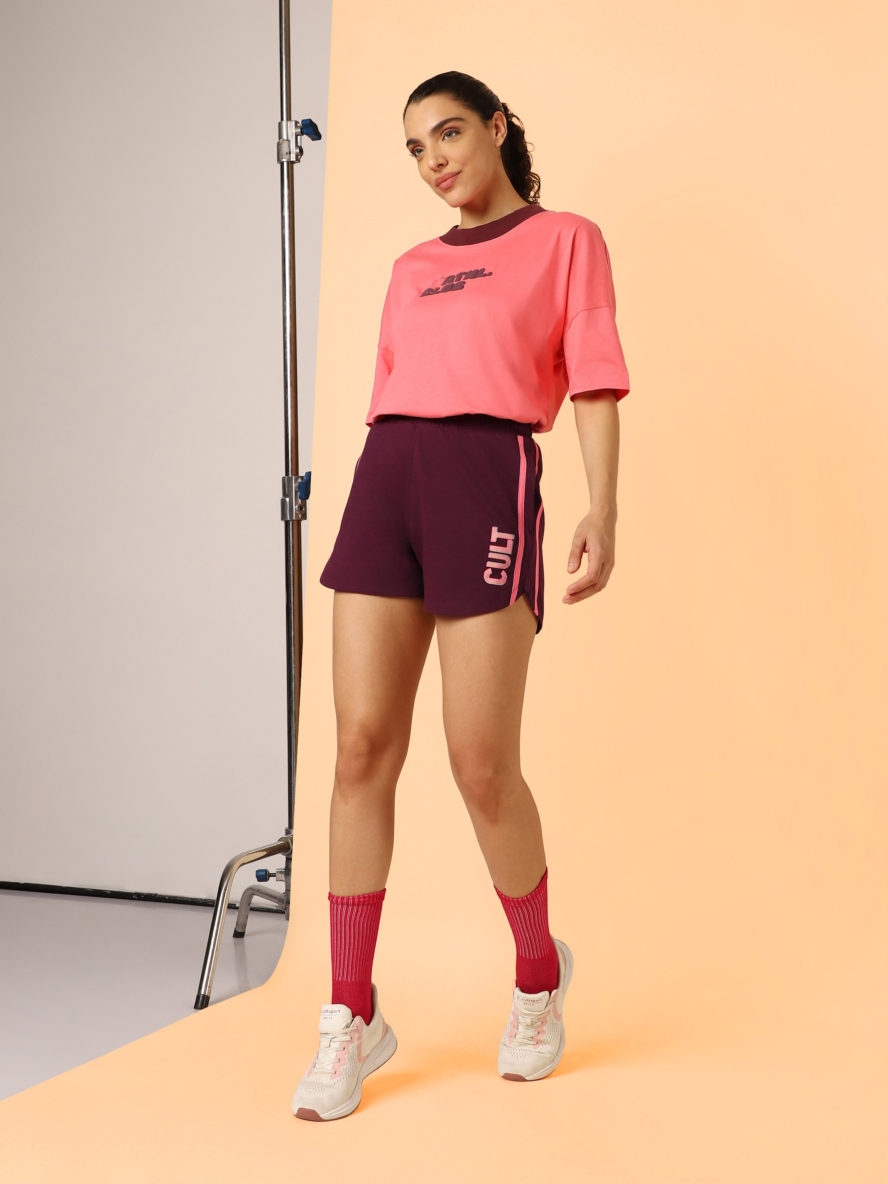 Women's Maroon Club Brand Carrier Shorts