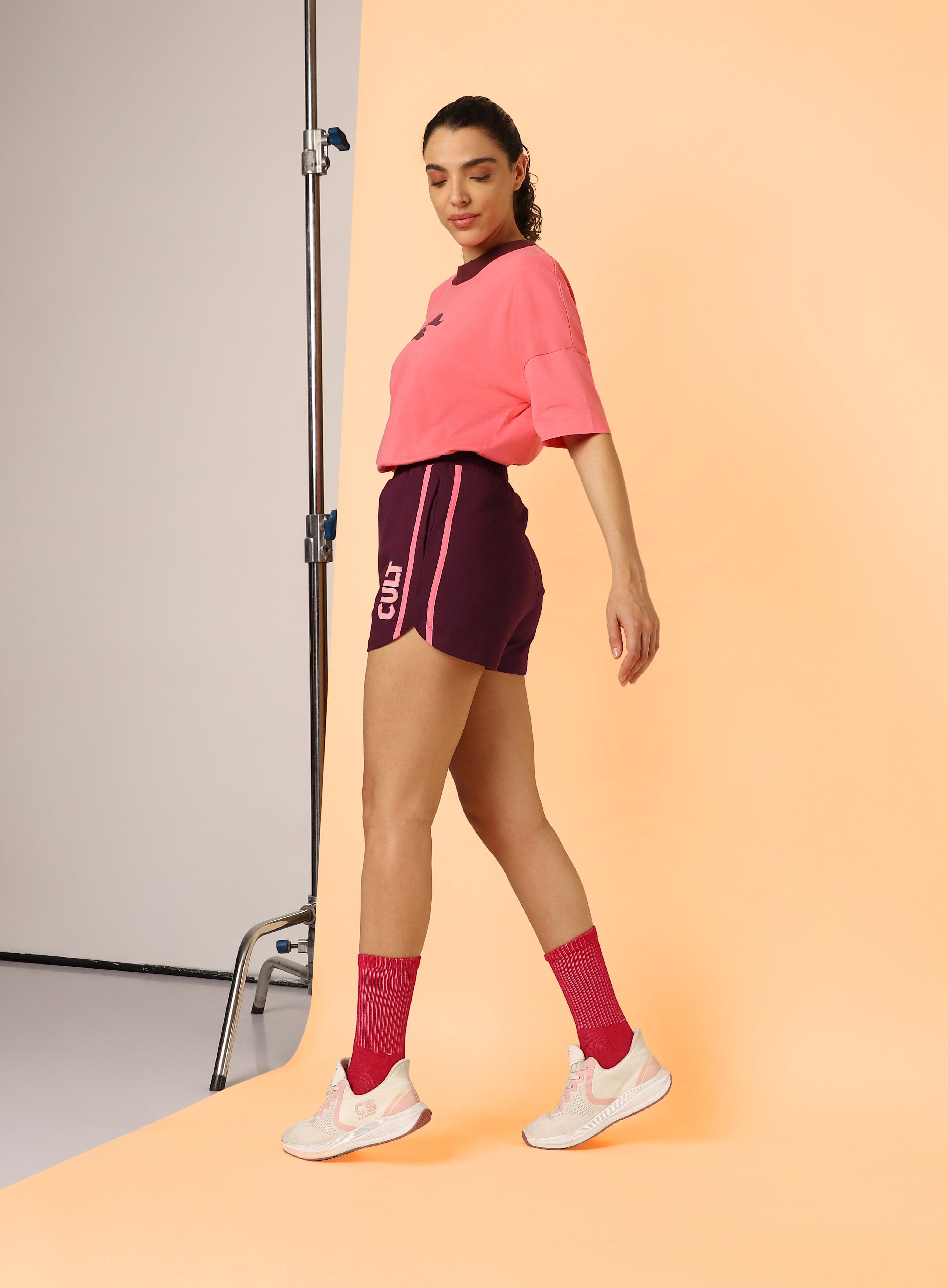 Women's Maroon Club Brand Carrier Shorts