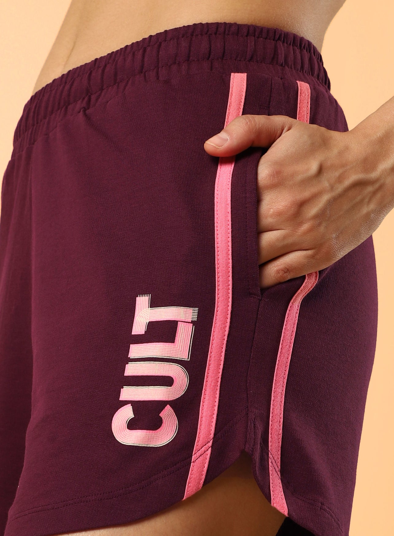Women's Maroon Club Brand Carrier Shorts