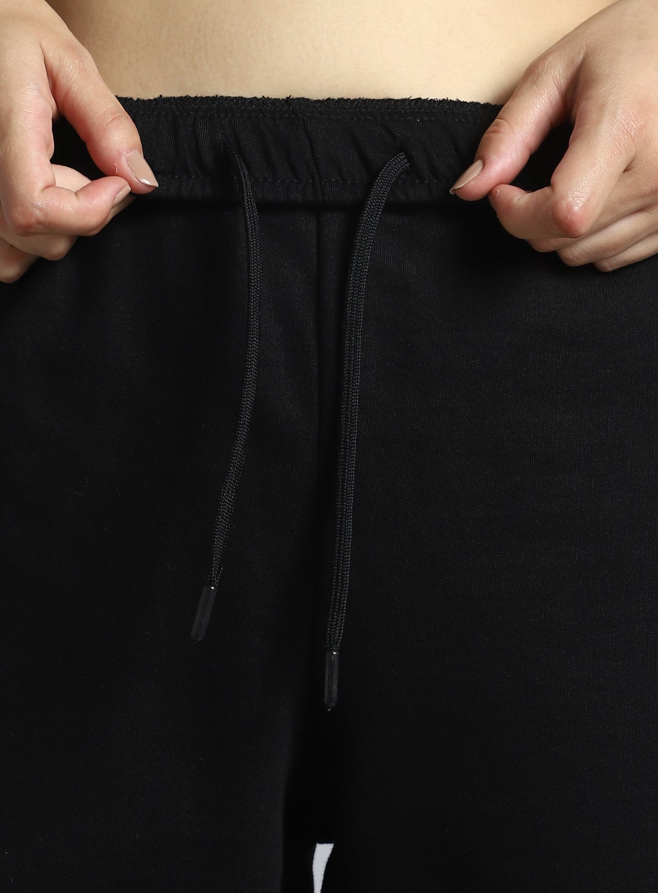 Women's Black Community Straight Trackpants