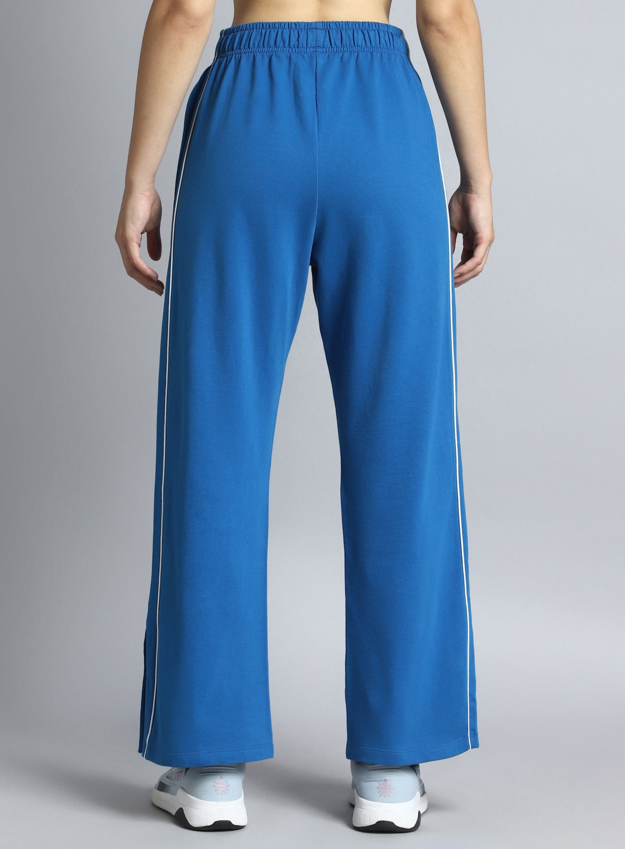 Women's Blue Community Straight Trackpants