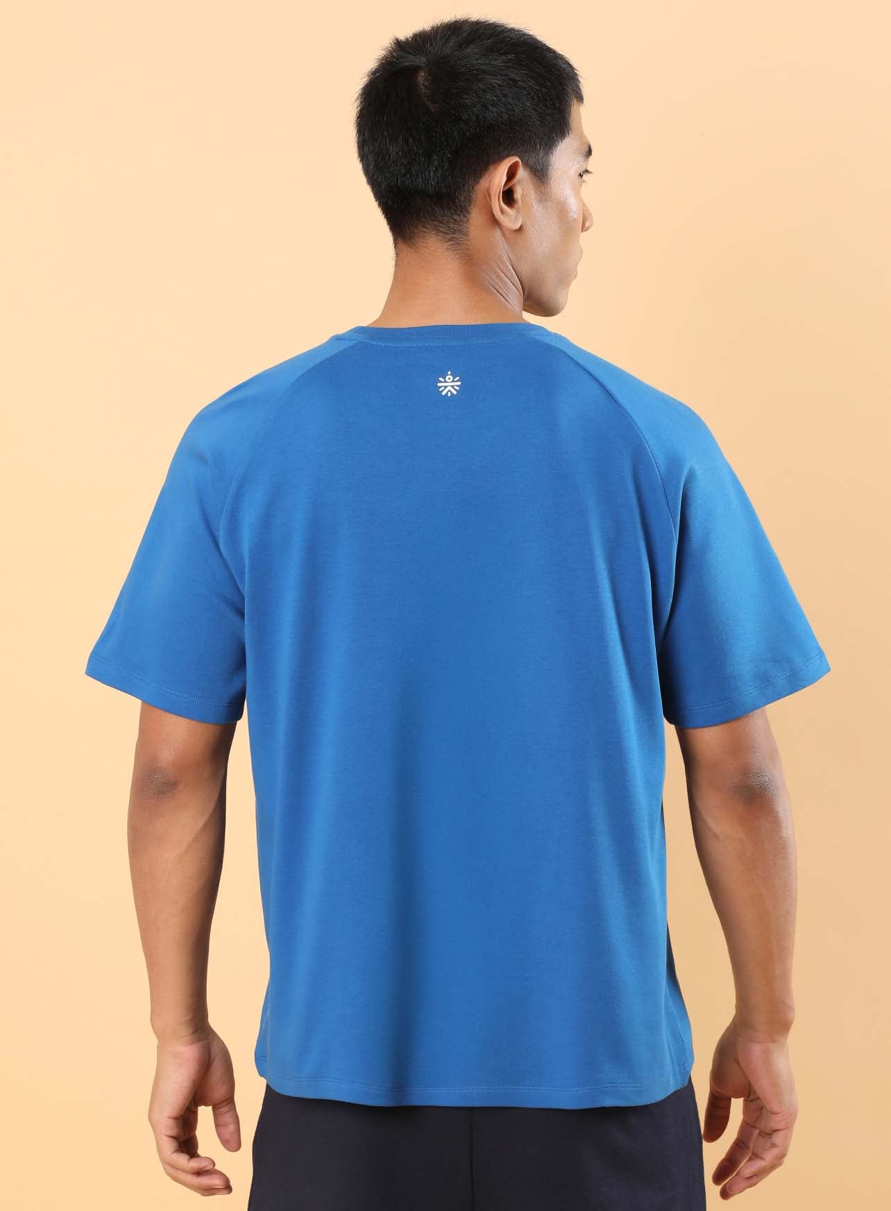 Men's Blue Sports Fan Relaxed fit T-shirt