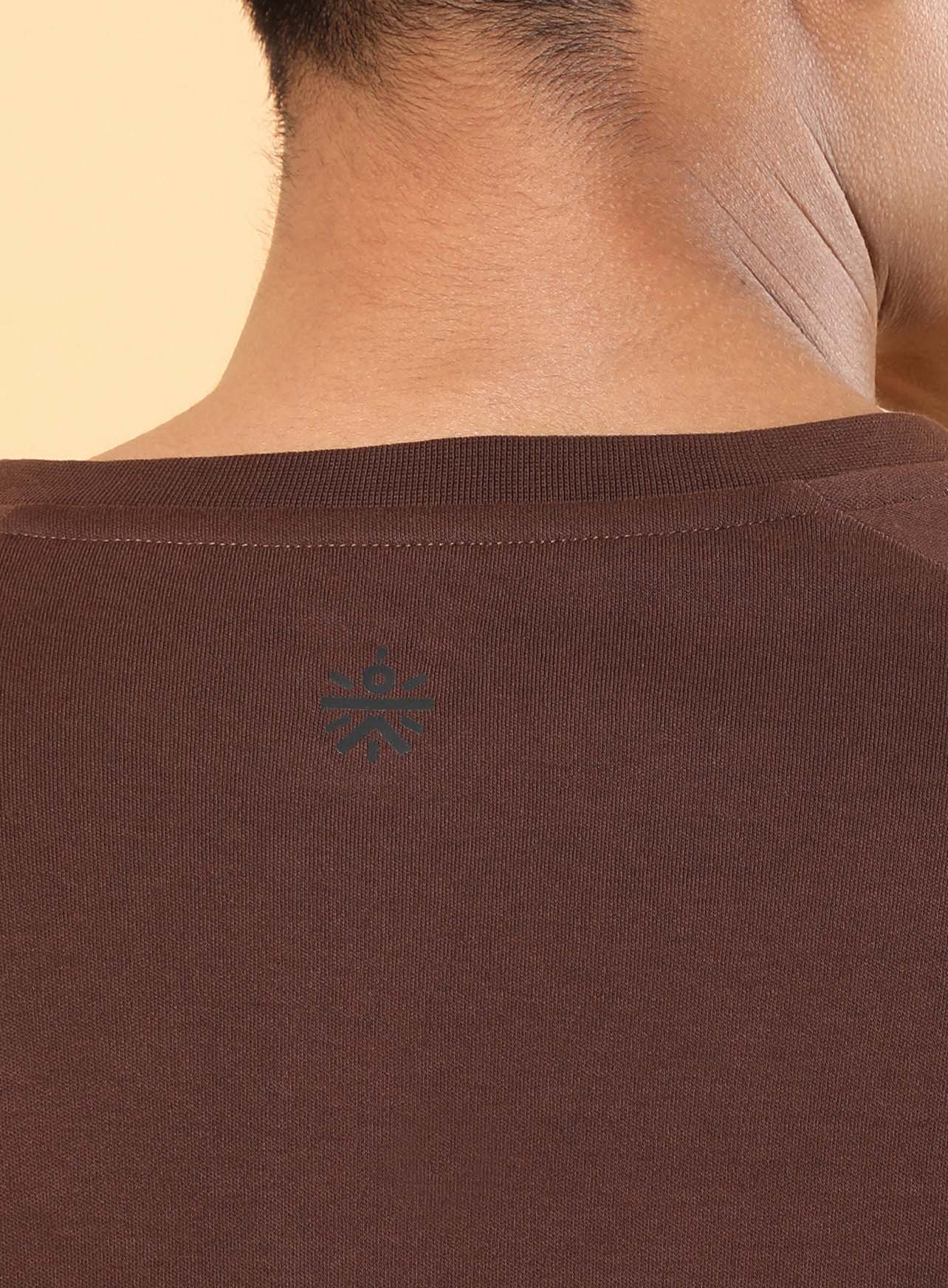 Men's Brown Sports Fan Relaxed fit T-shirt