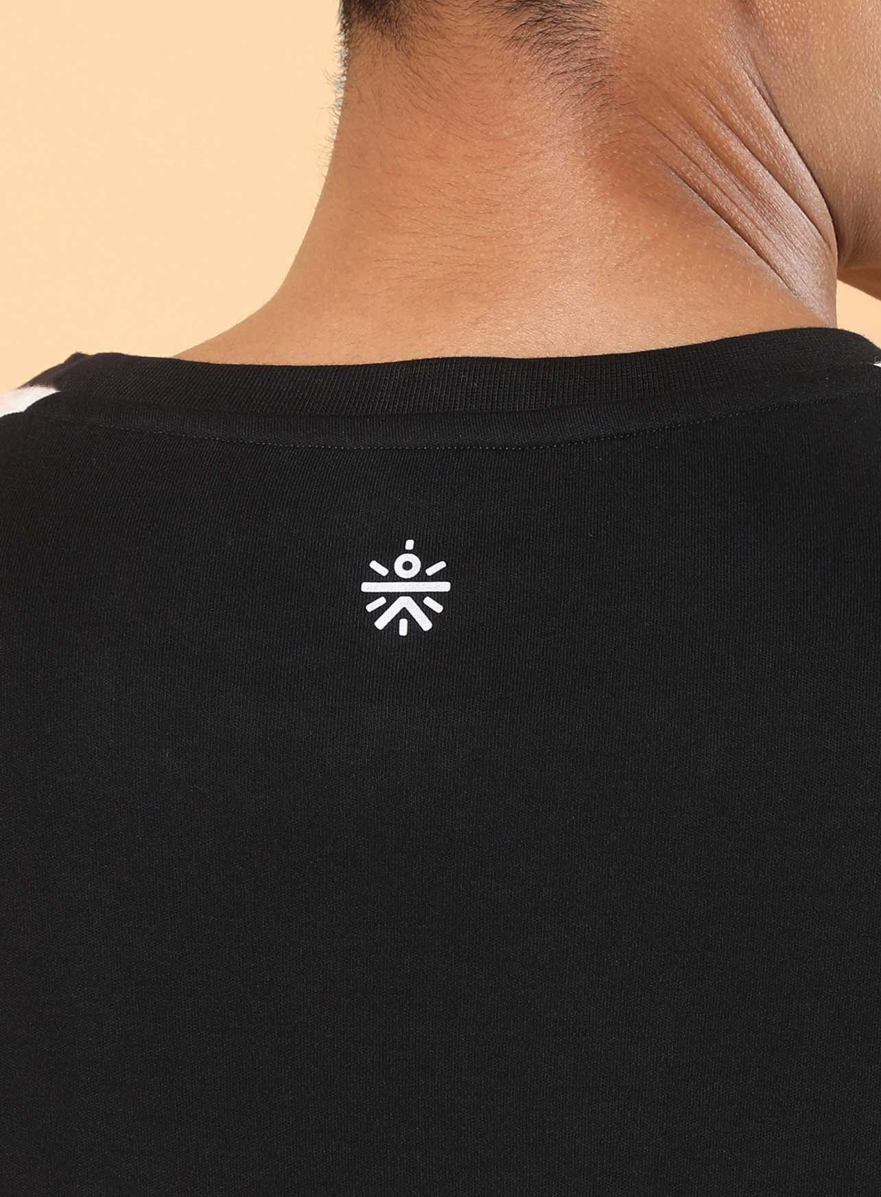 Men's Black Game On Typo Relaxed fit T-shirt