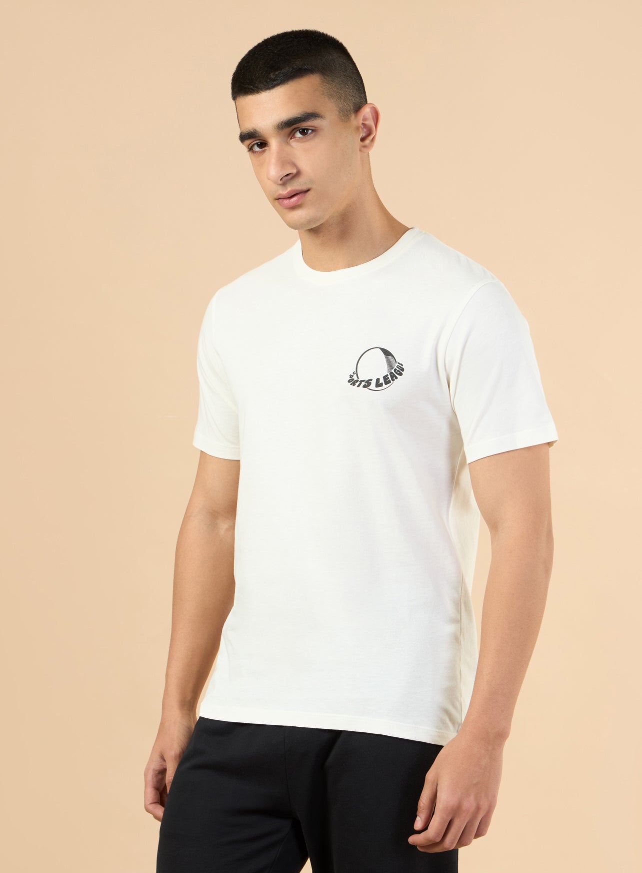Men's White Sports League T-shirt
