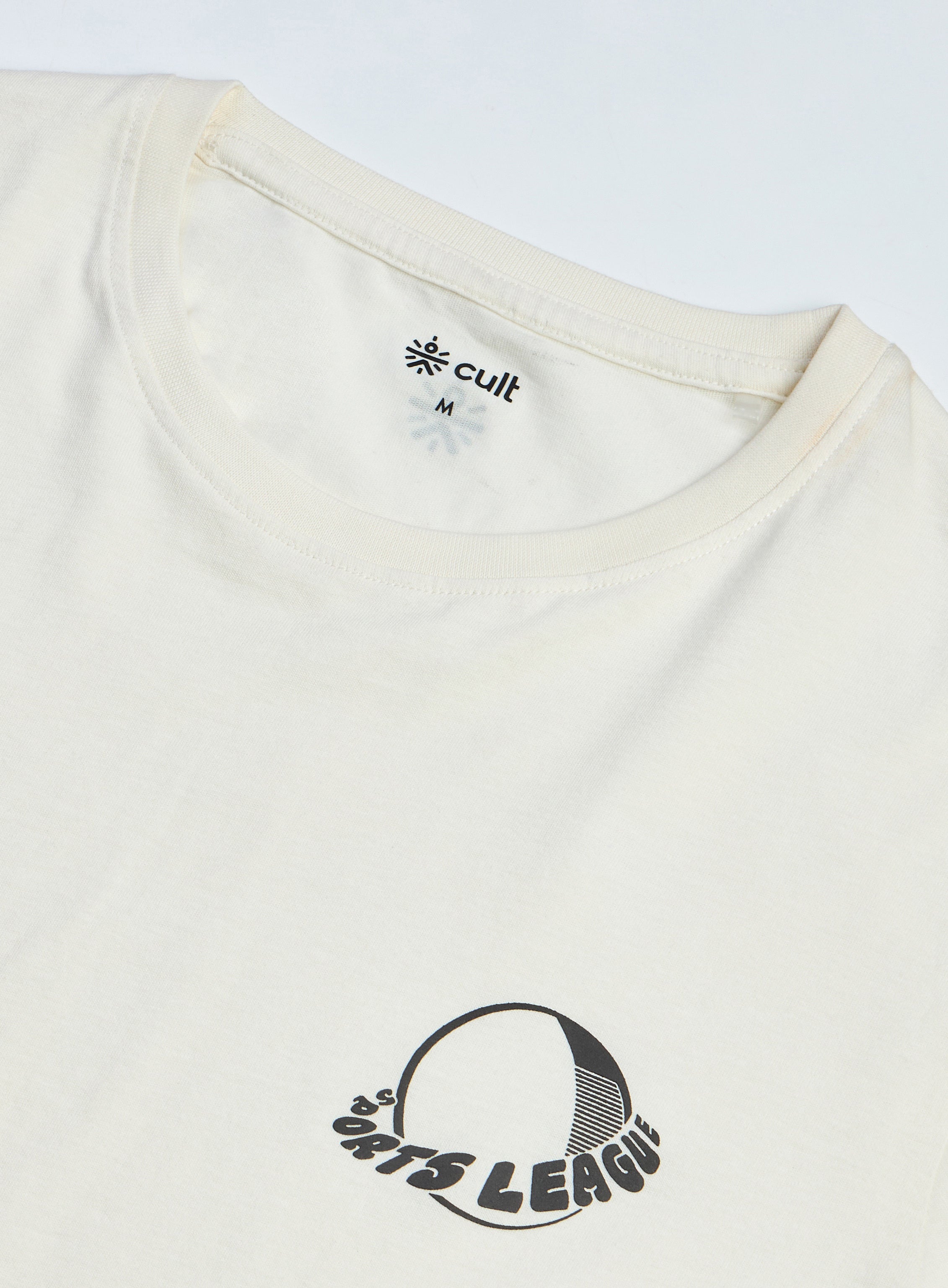 Men's White Sports League T-shirt