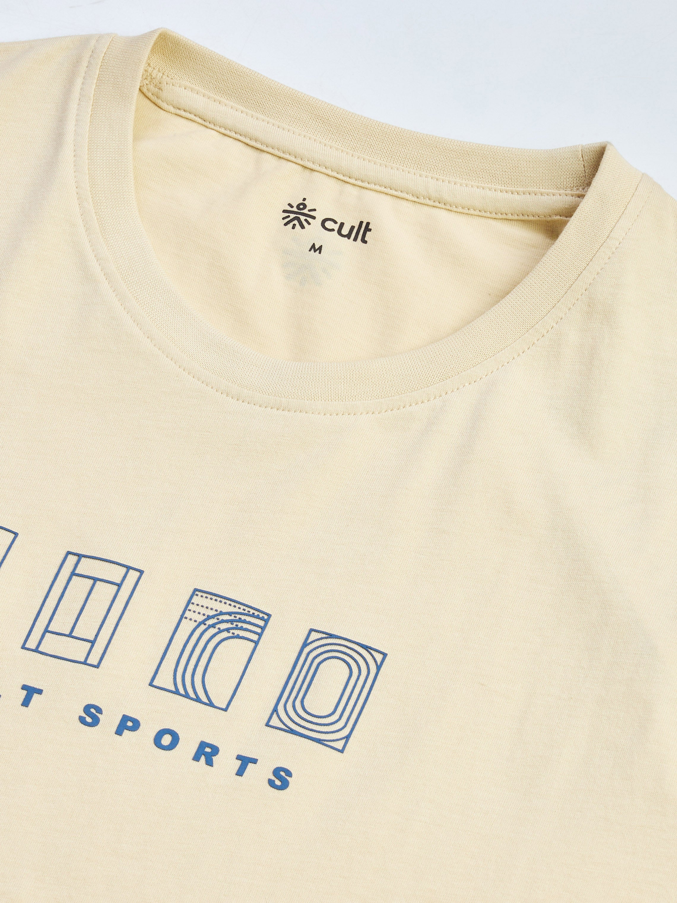 Men's Beige Cult Sport's Club T-shirt