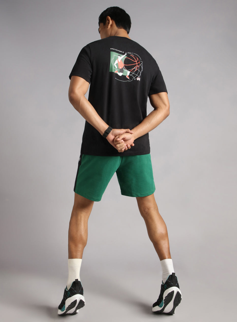 Men's Black In Action Graphic T-shirt