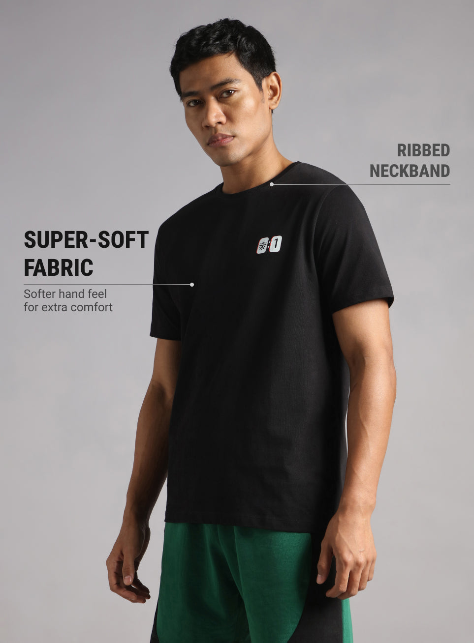 Men's Black In Action Graphic T-shirt