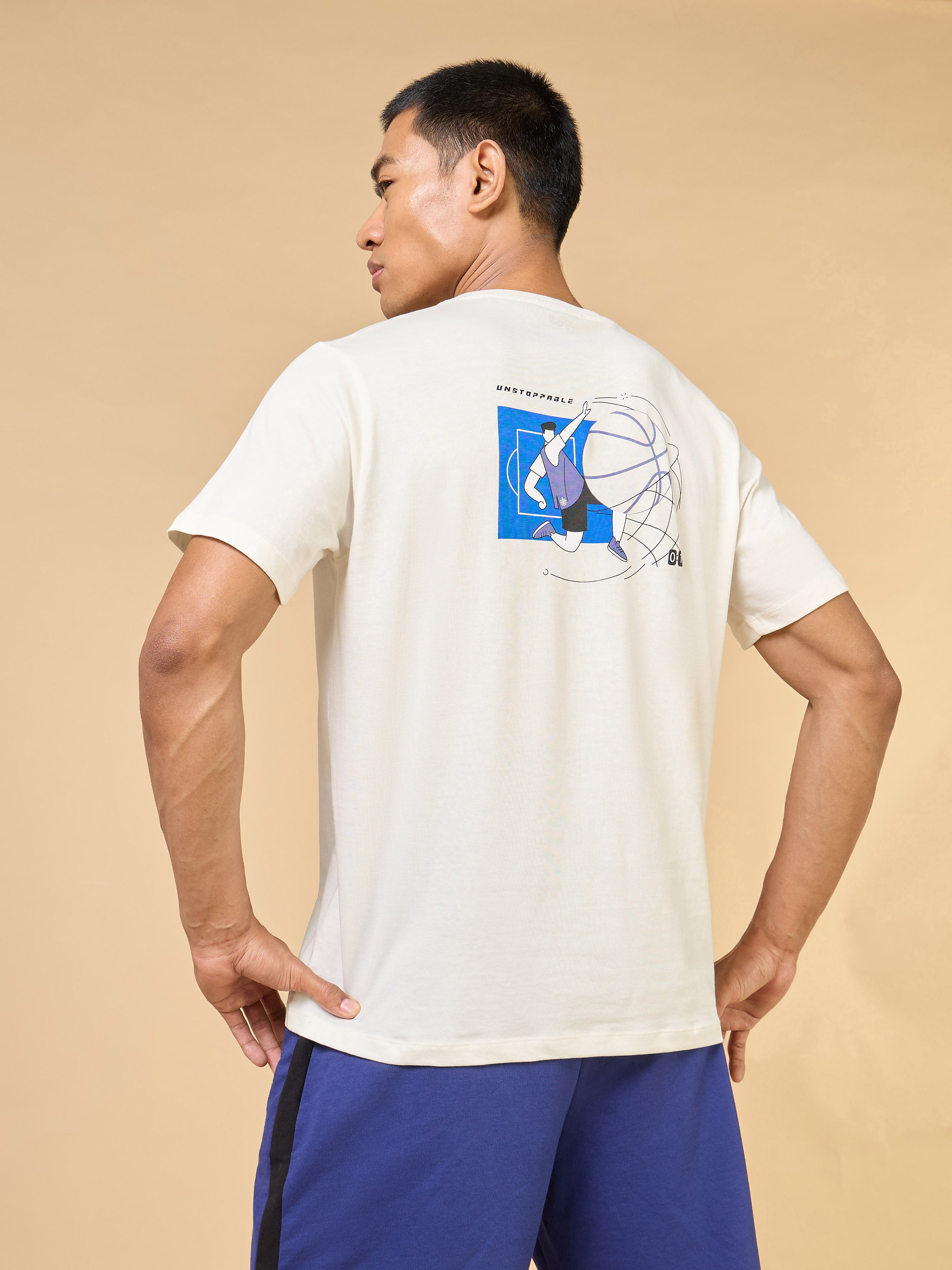 Men's Off White In Action Gracphic T-shirt