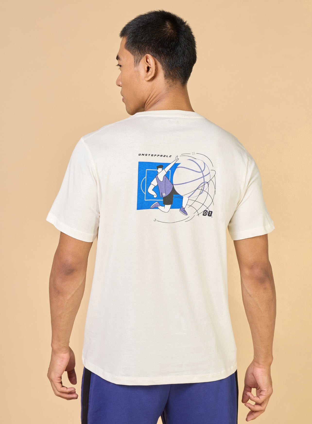 Men's Off White In Action Gracphic T-shirt