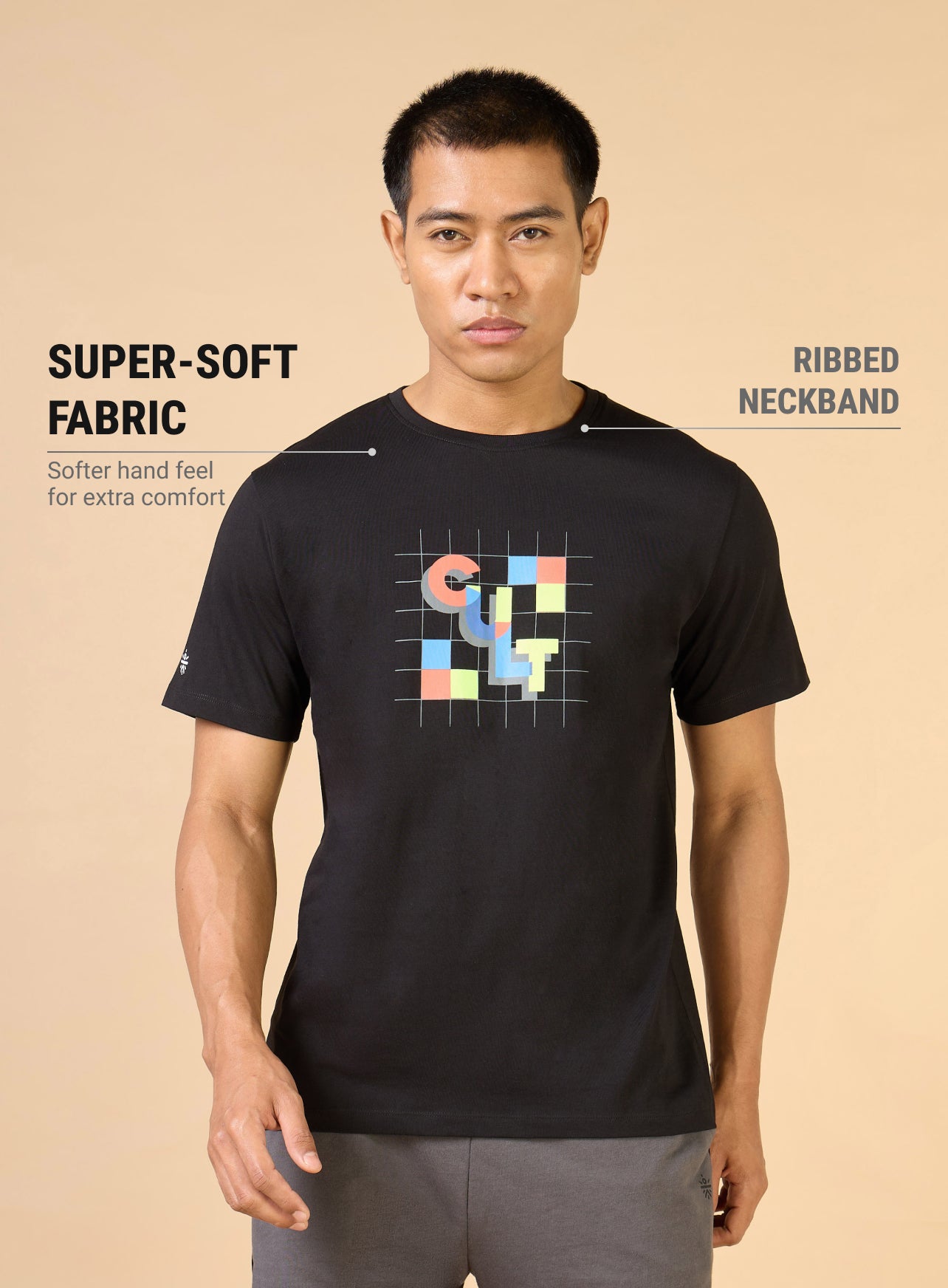 Men's Black Plug n Play Cult T-shirt