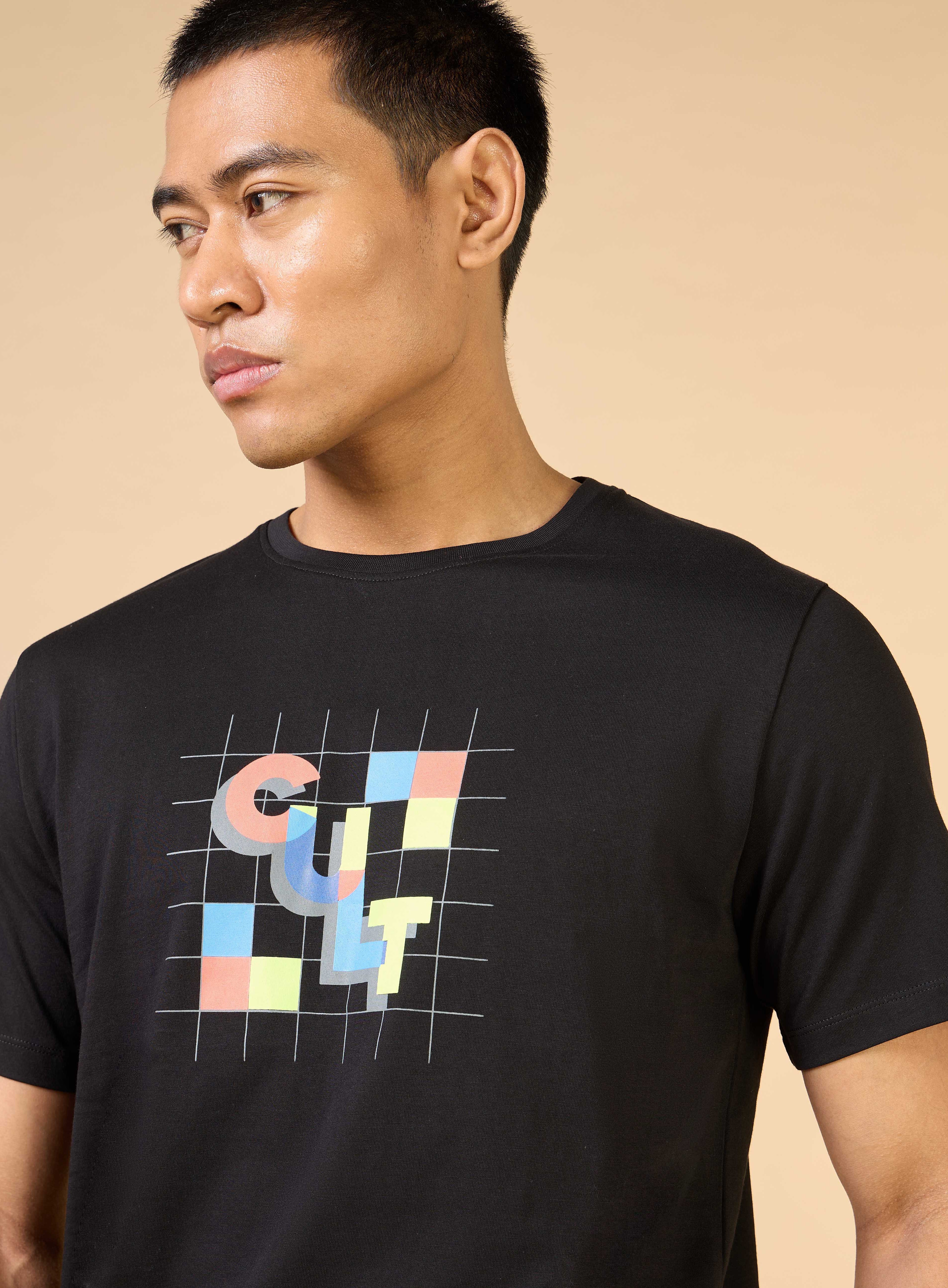 Men's Black Plug n Play Cult T-shirt