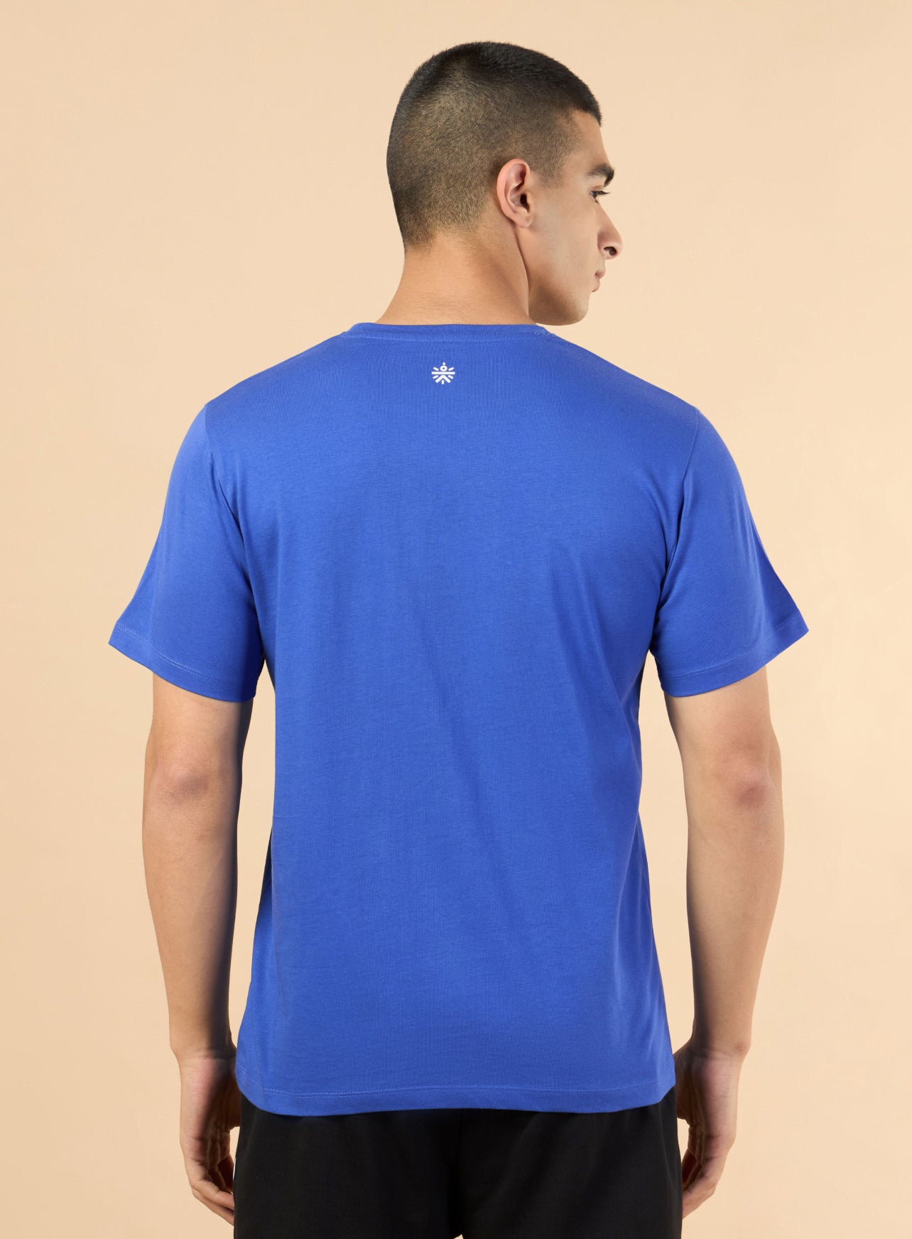 Men's Blue Marathon Graphic T-shirt