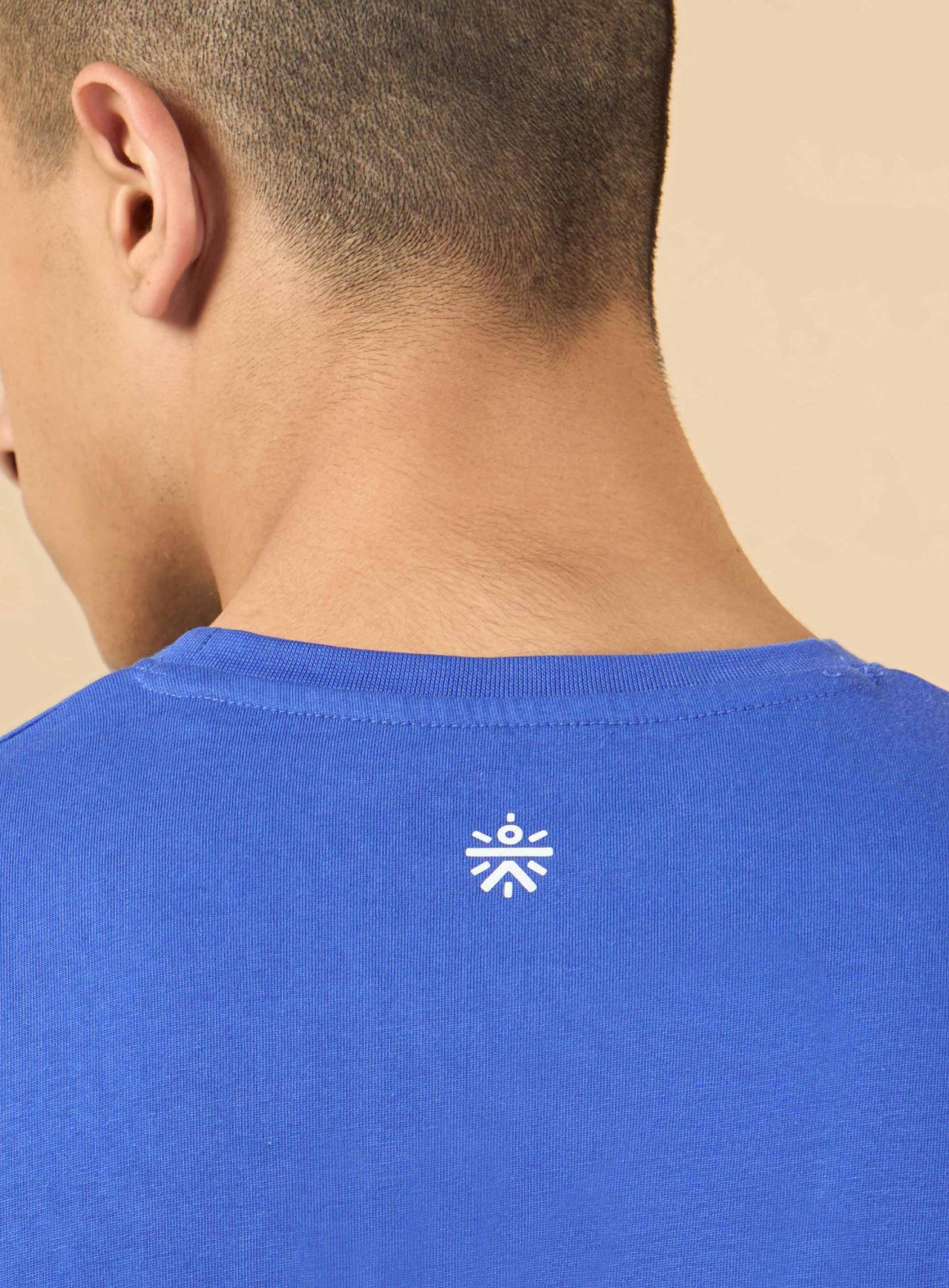 Men's Blue Marathon Graphic T-shirt