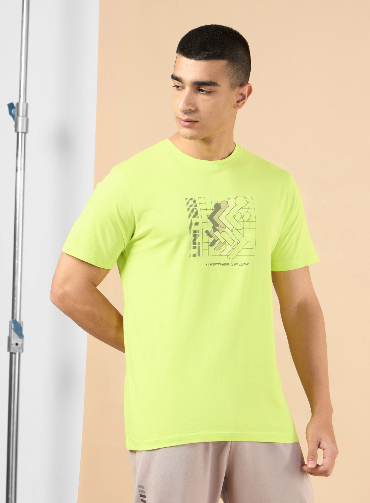 Men's Lime Marathon Graphic T-shirt