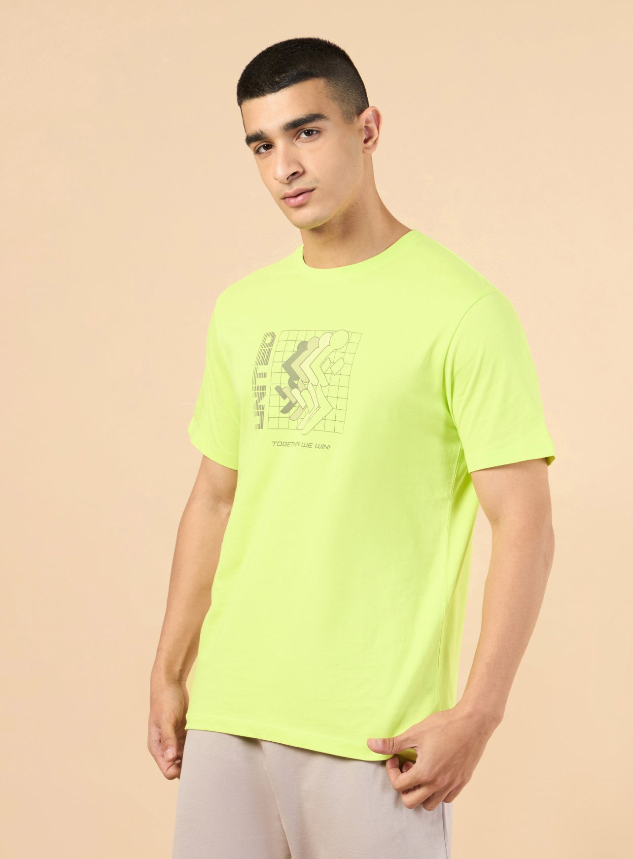 Men's Lime Marathon Graphic T-shirt