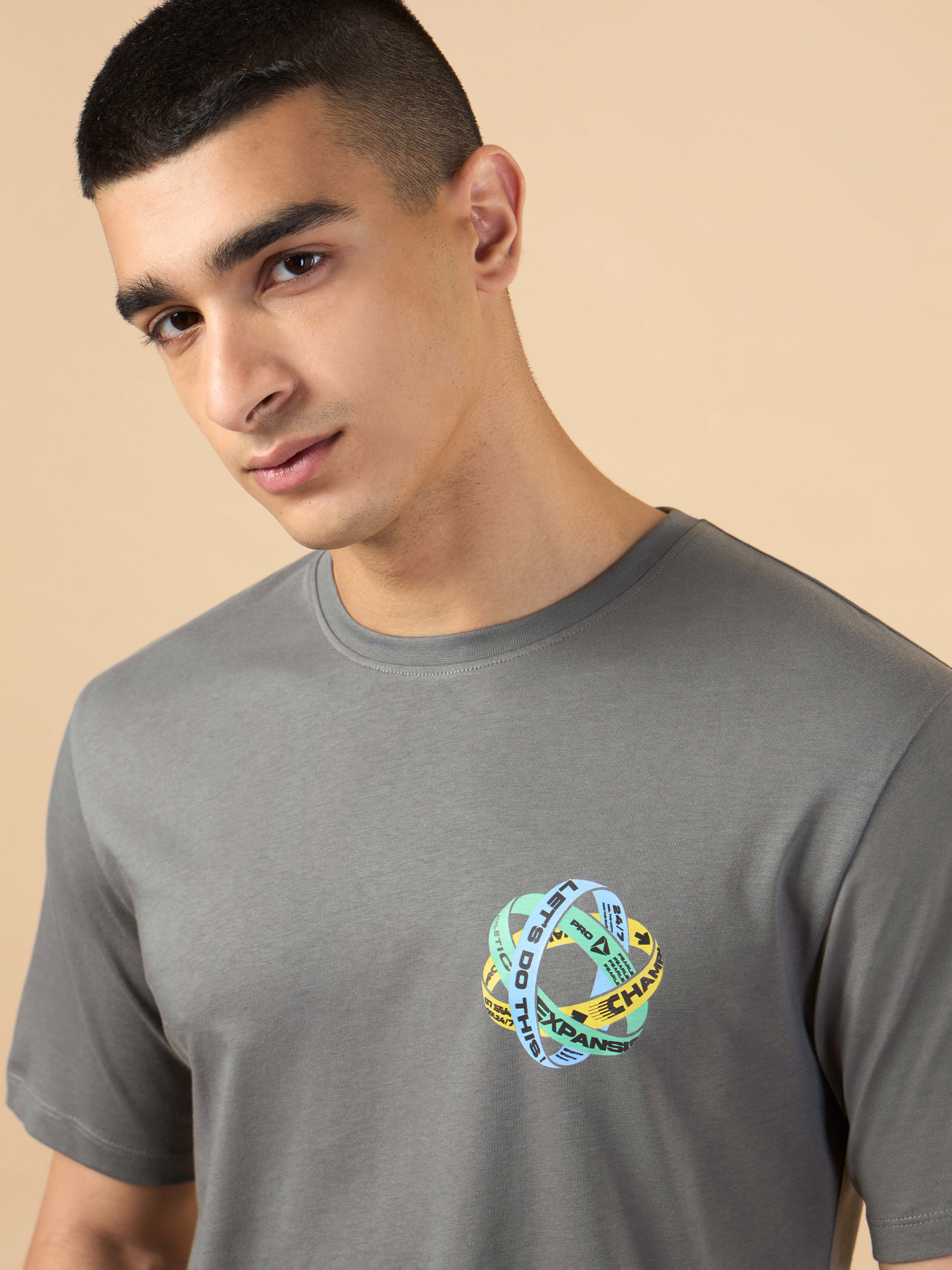 Men's Dark Grey Community Graphic T-shirt