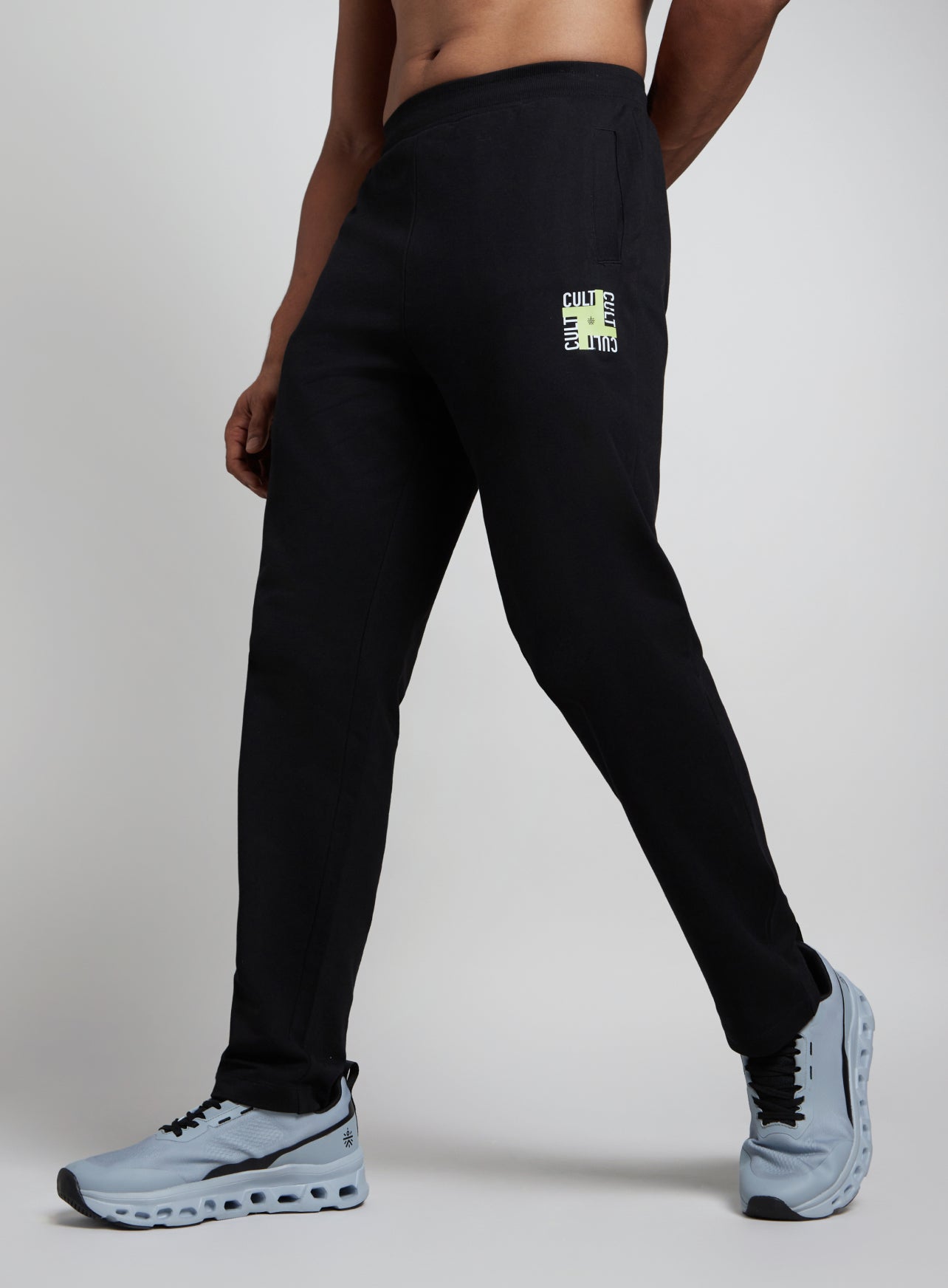 Men's Black All in Sports Trackpants