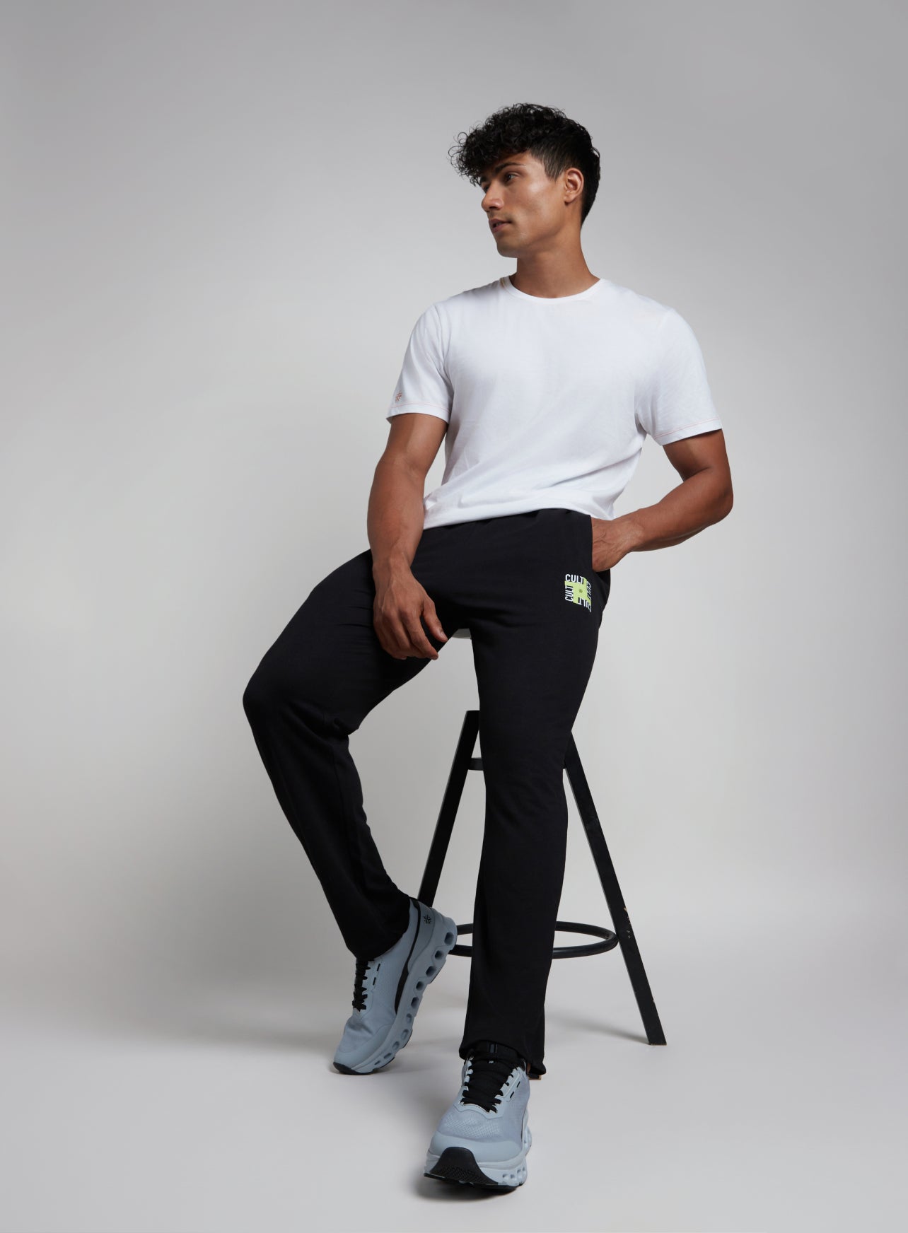 Men's Black All in Sports Trackpants