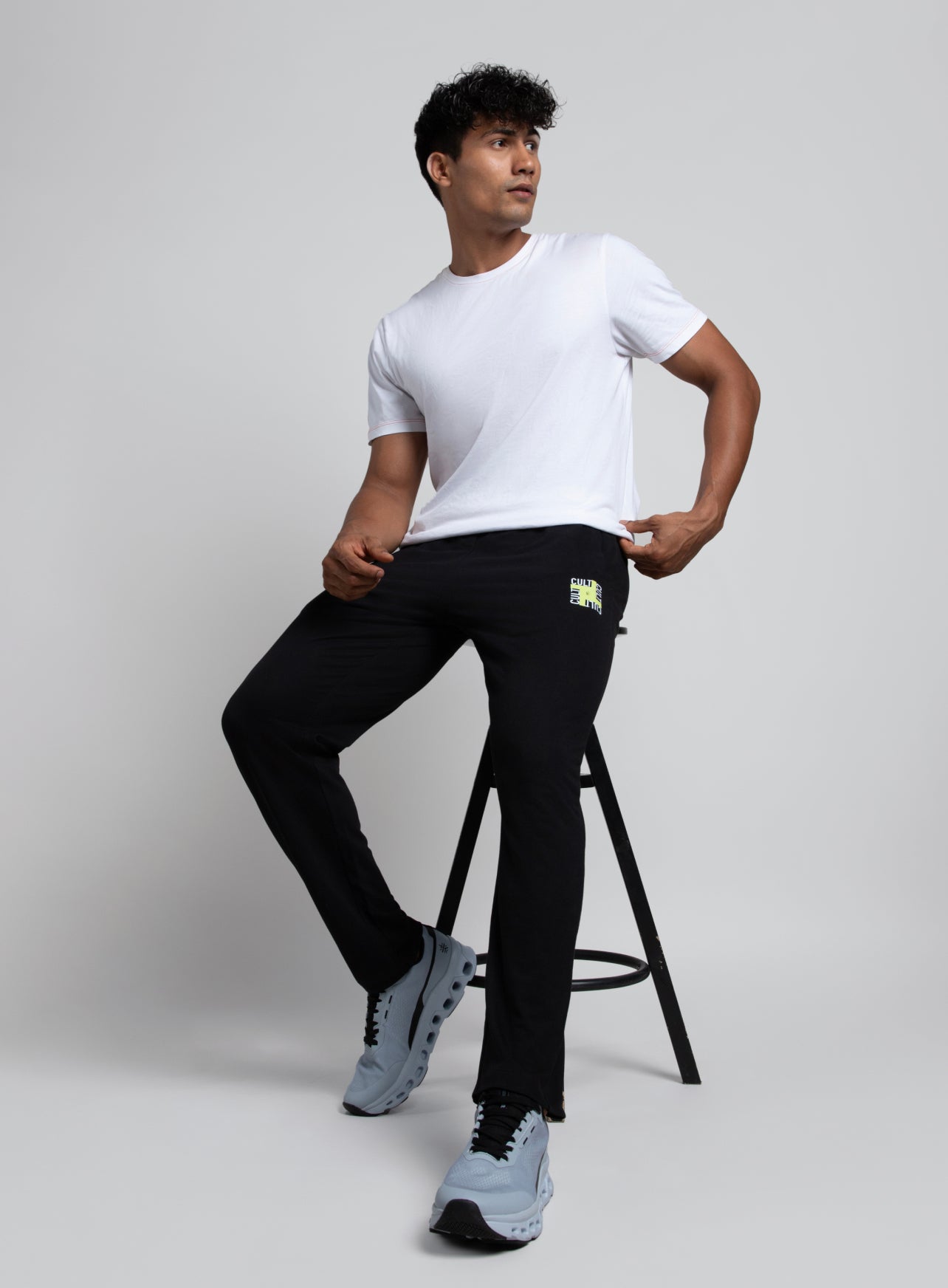 Men's Black All in Sports Trackpants