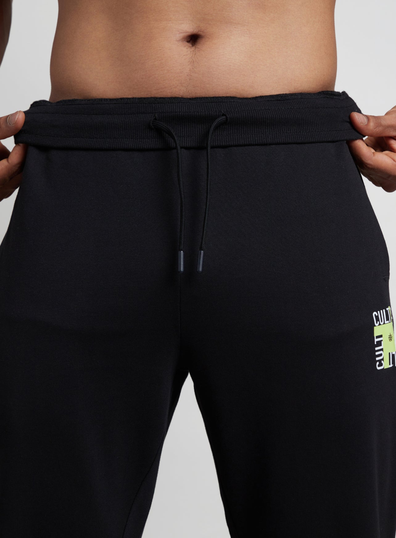 Men's Black All in Sports Trackpants