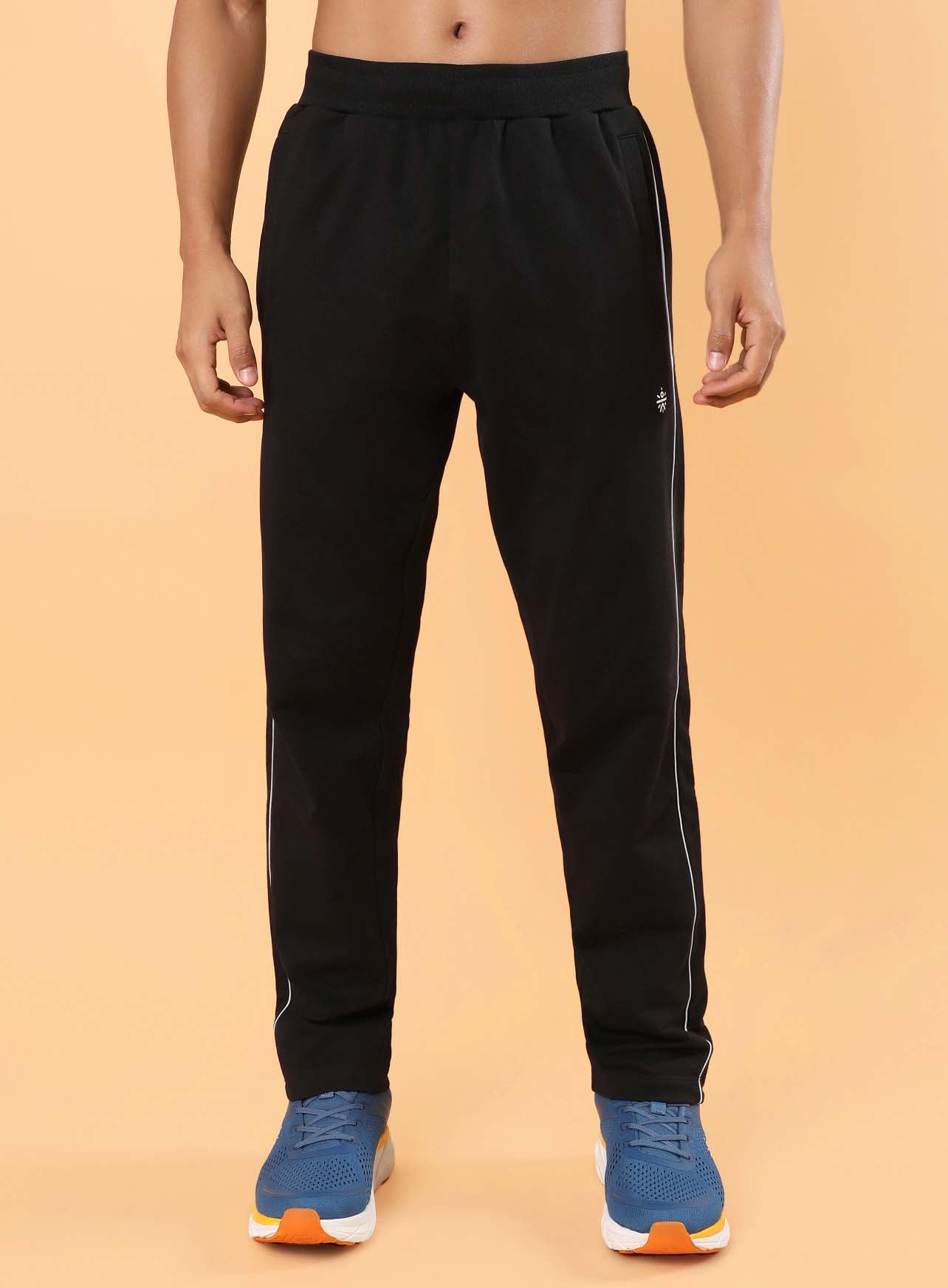 Men's Black Level Up Sports Trackpants