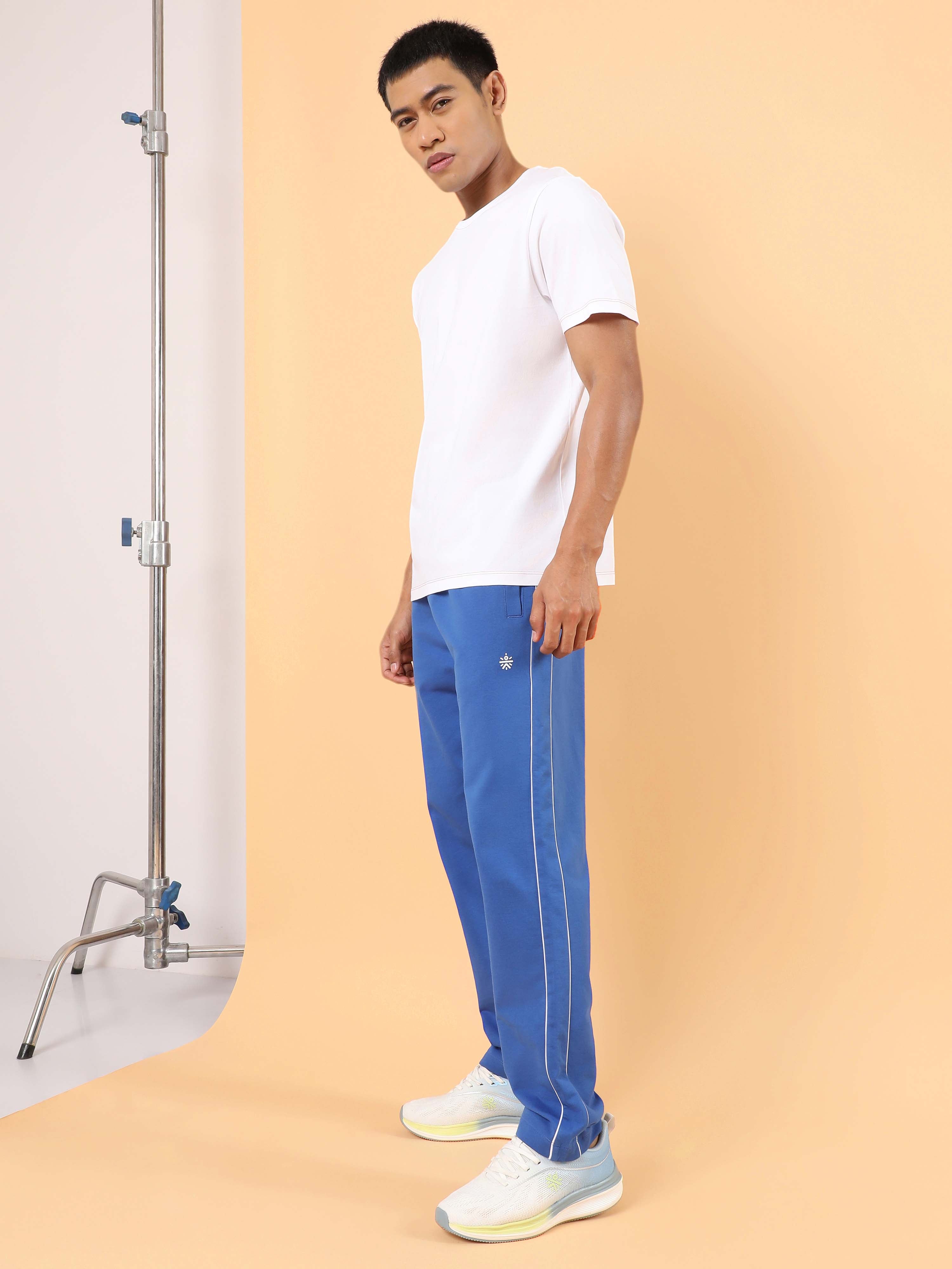 Men's Blue Level Up Sports Trackpants