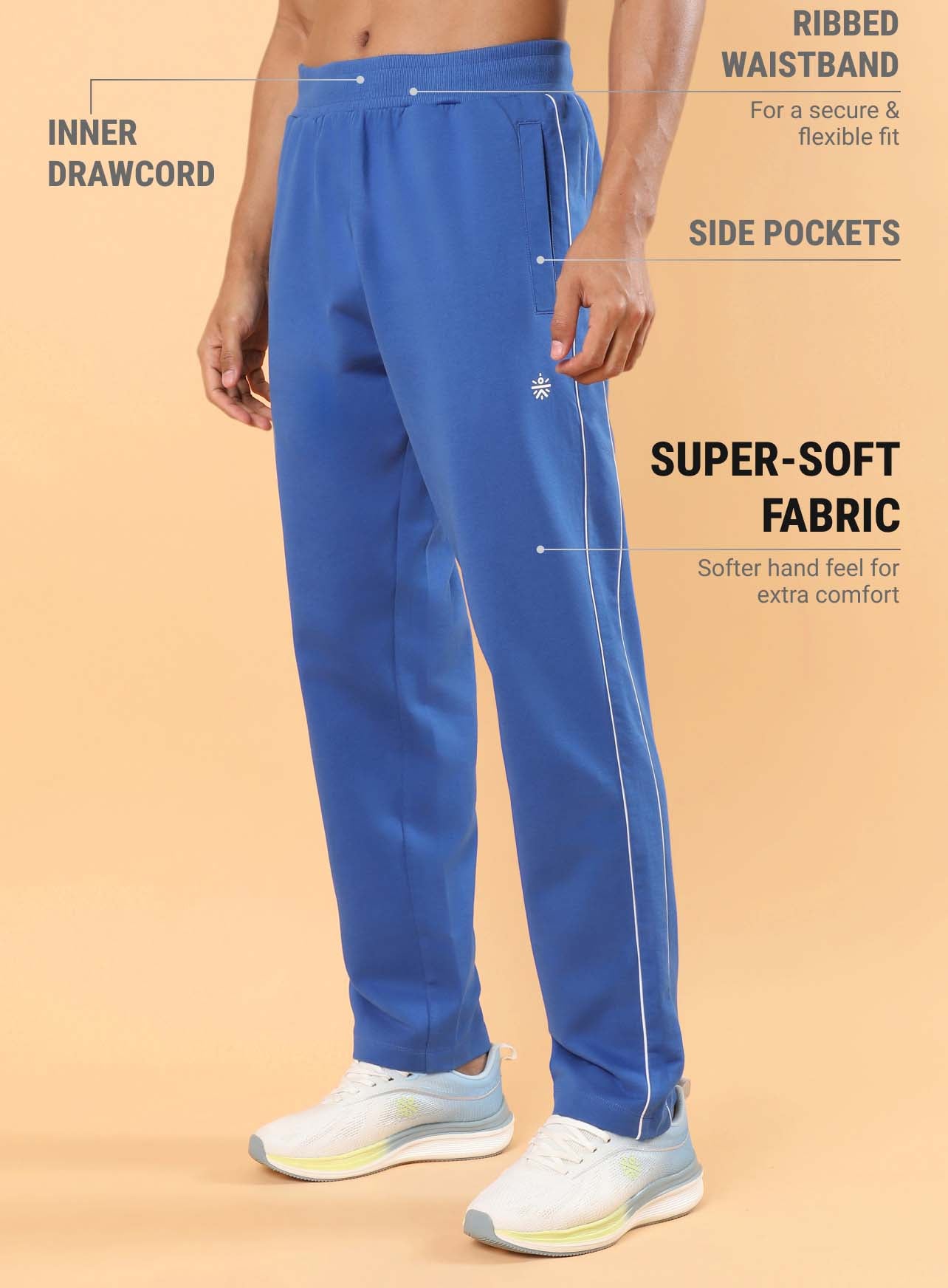 Men's Blue Level Up Sports Trackpants