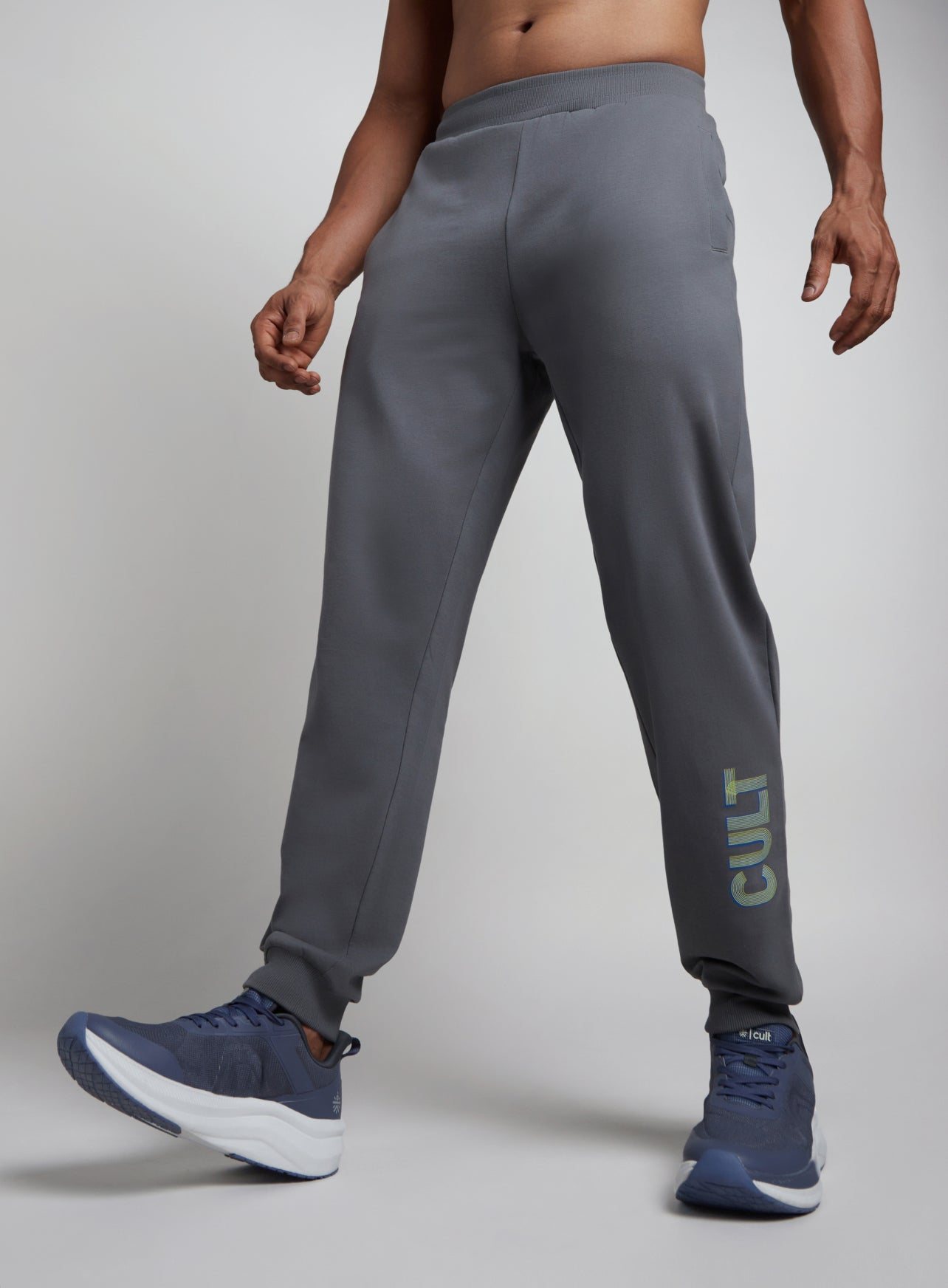 Men's Dark Grey Club Brand Carrier Joggers