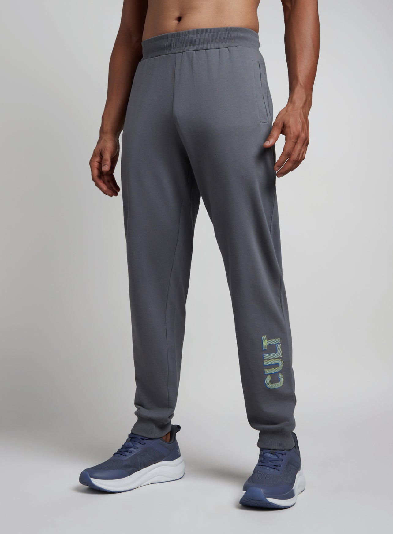 Men's Dark Grey Club Brand Carrier Joggers