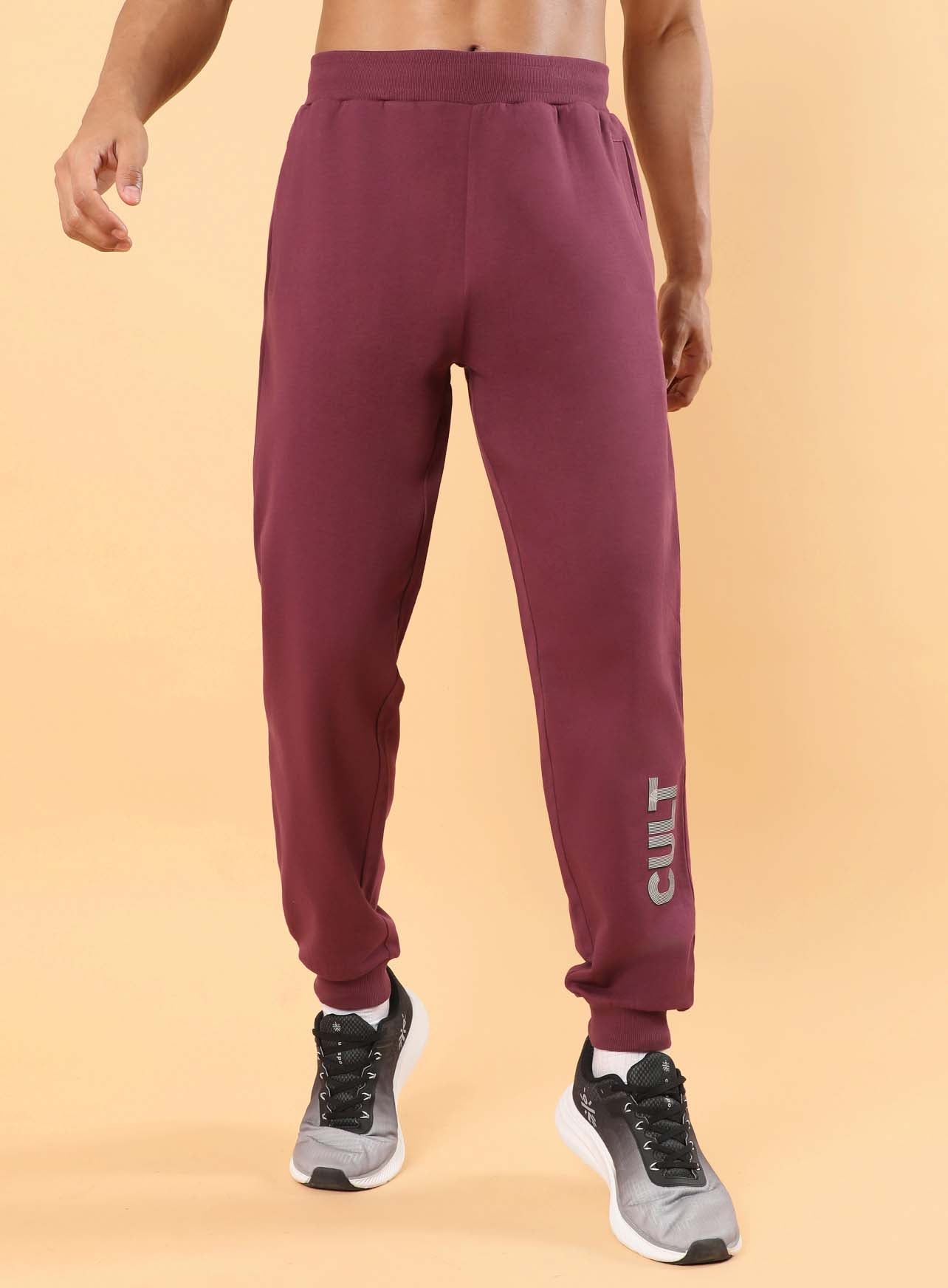 Men's Maroon Cult Brand Carrier Joggers