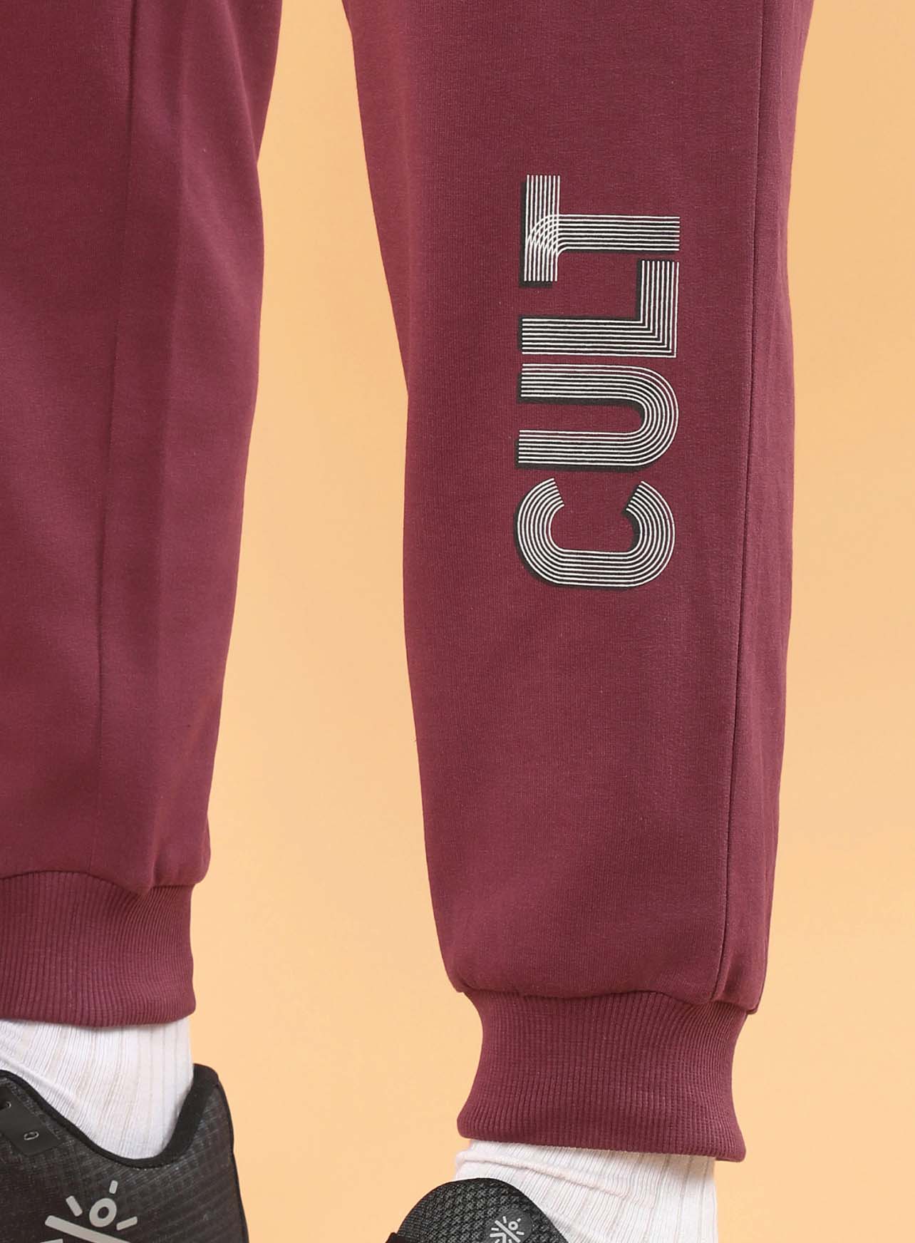 Men's Maroon Cult Brand Carrier Joggers