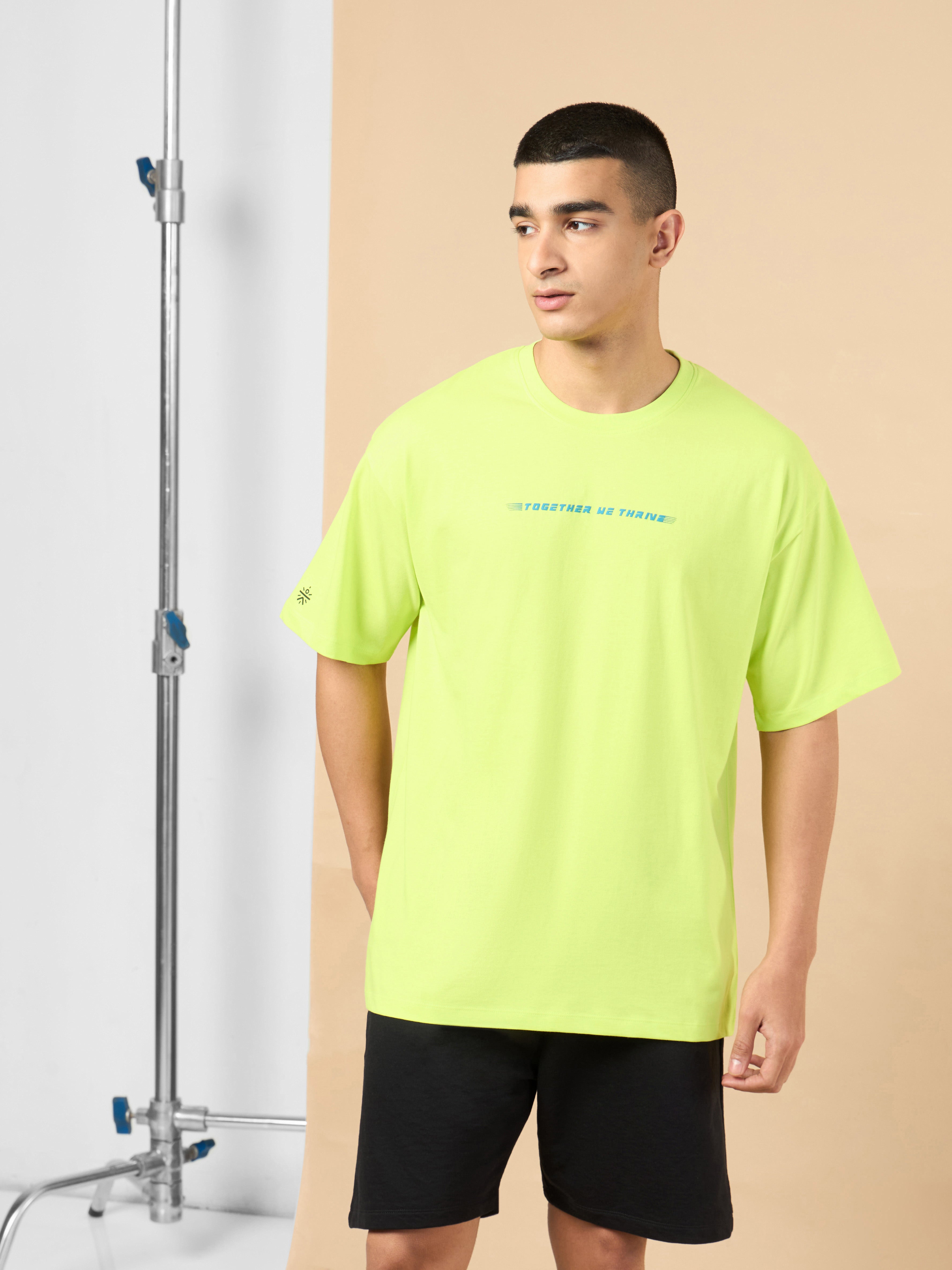 Men's Lime Community Graphic Oversized fit T-shirt