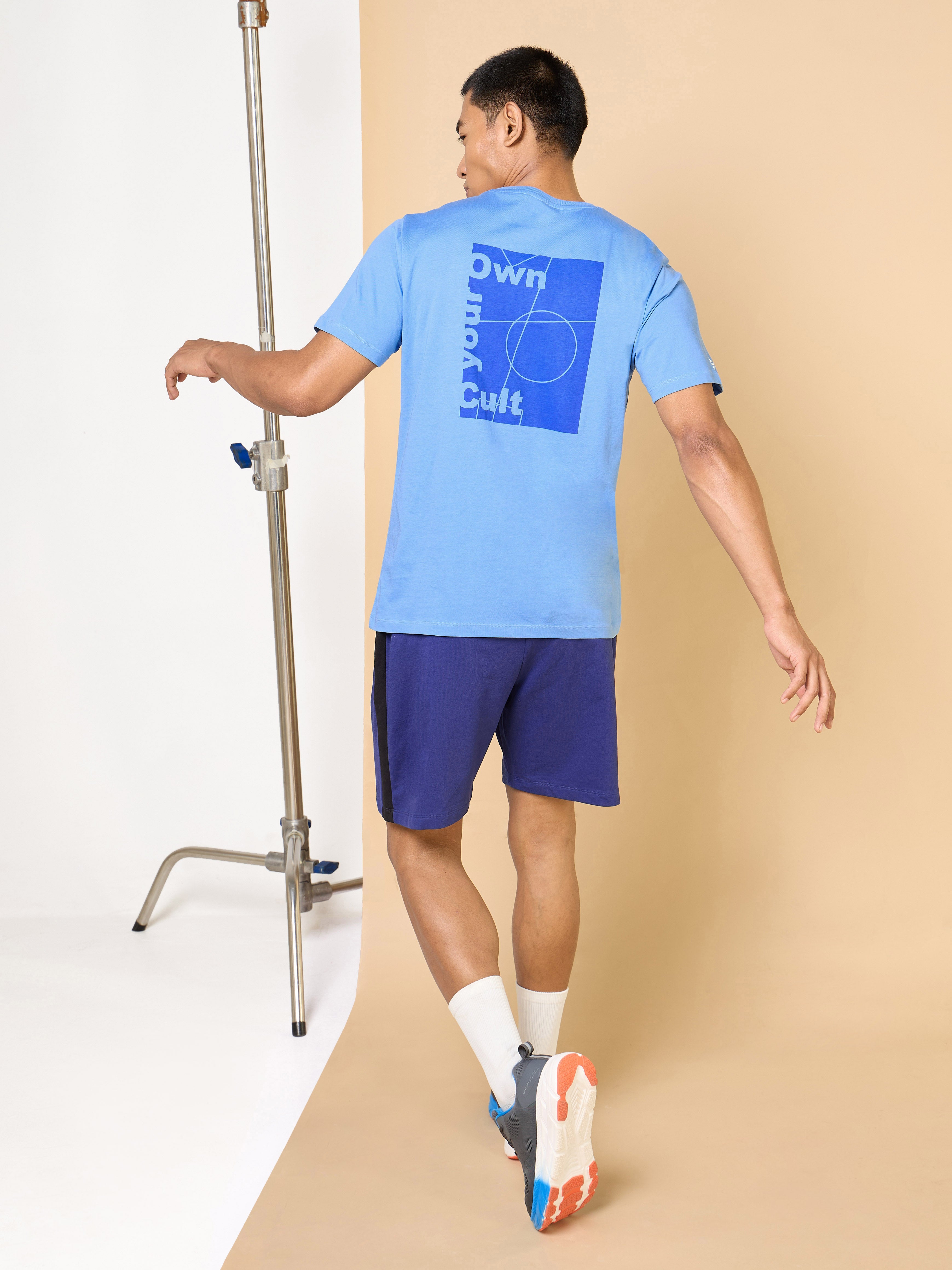 Men's Blue Own Your Cult Graphic T-shirt