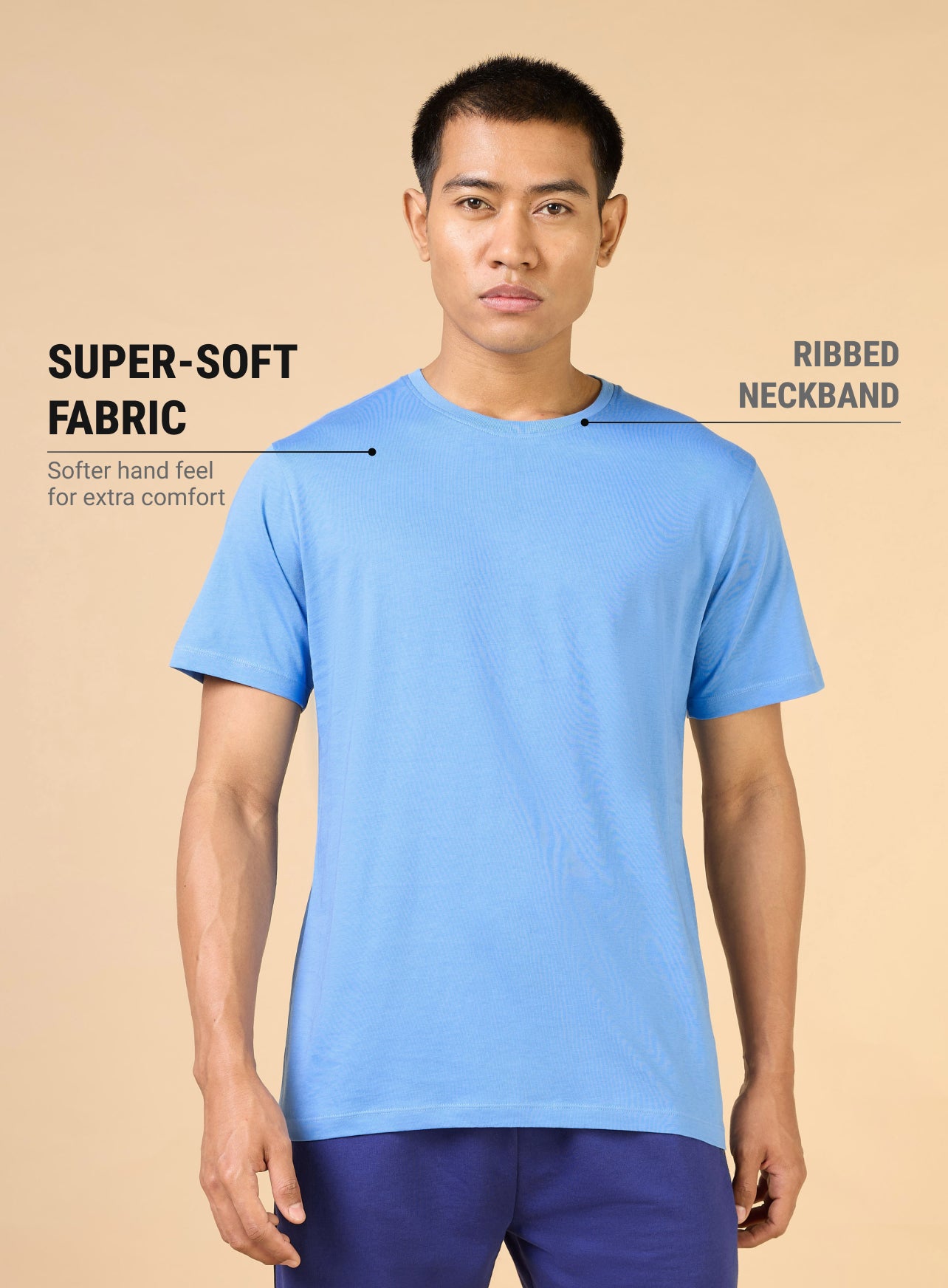 Men's Blue Own Your Cult Graphic T-shirt