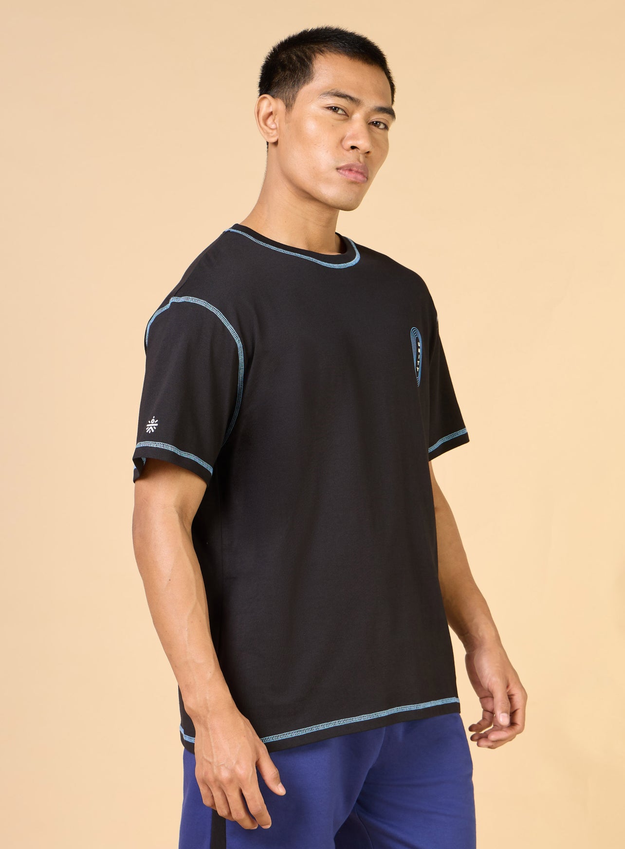 Men's Black United Sports Relaxed fit T-shirt