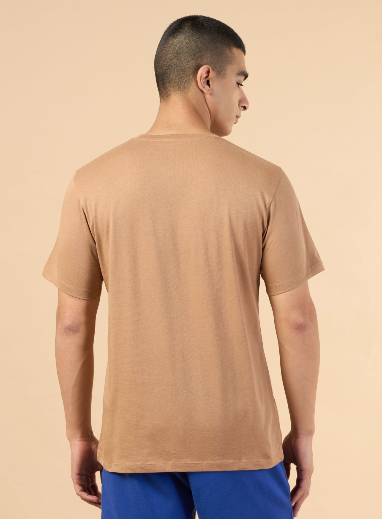 Men's Khaki Sports City Club Graphic T-shirt