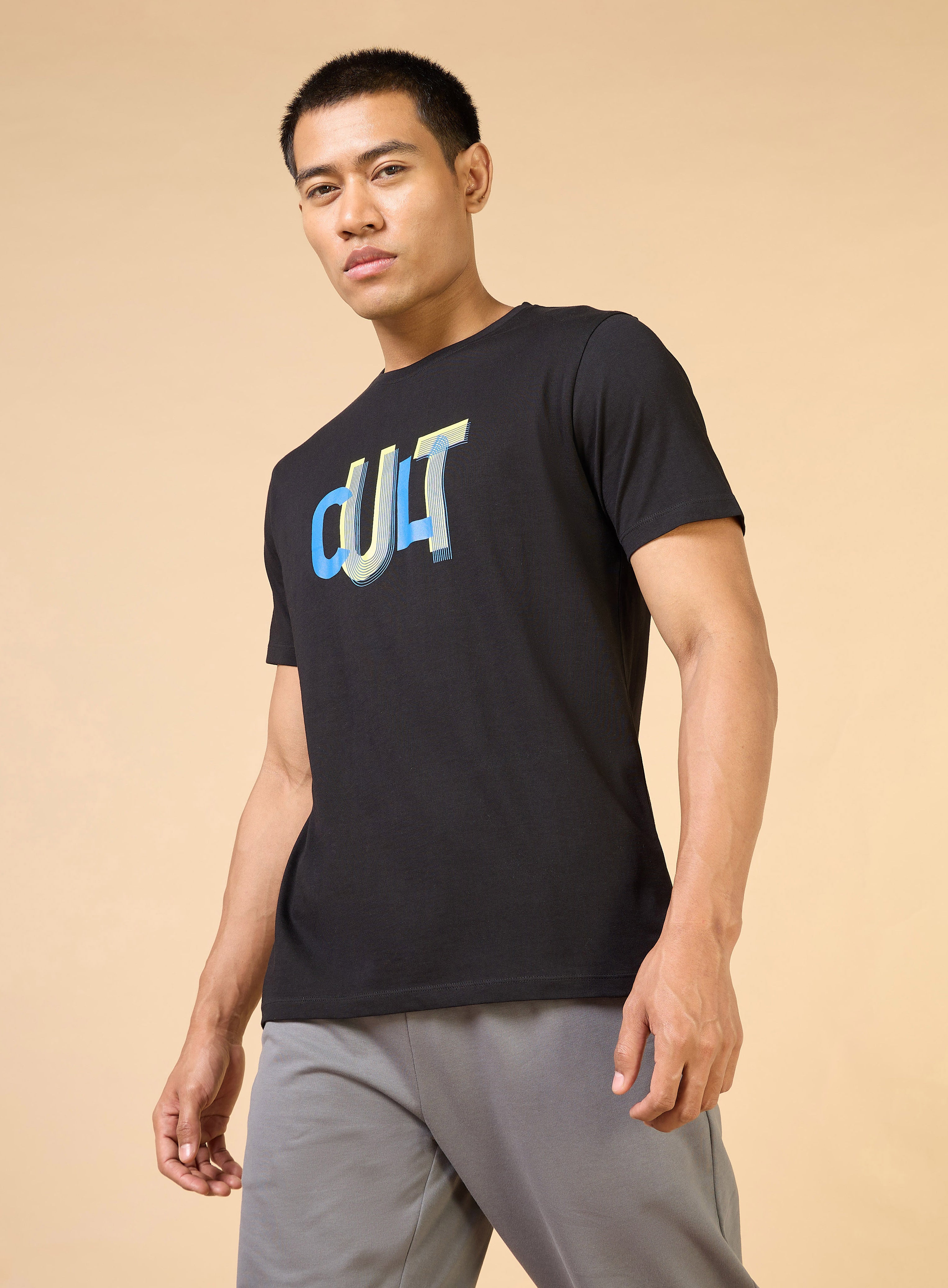 Men's Black Cult Brand Carrier T-shirt
