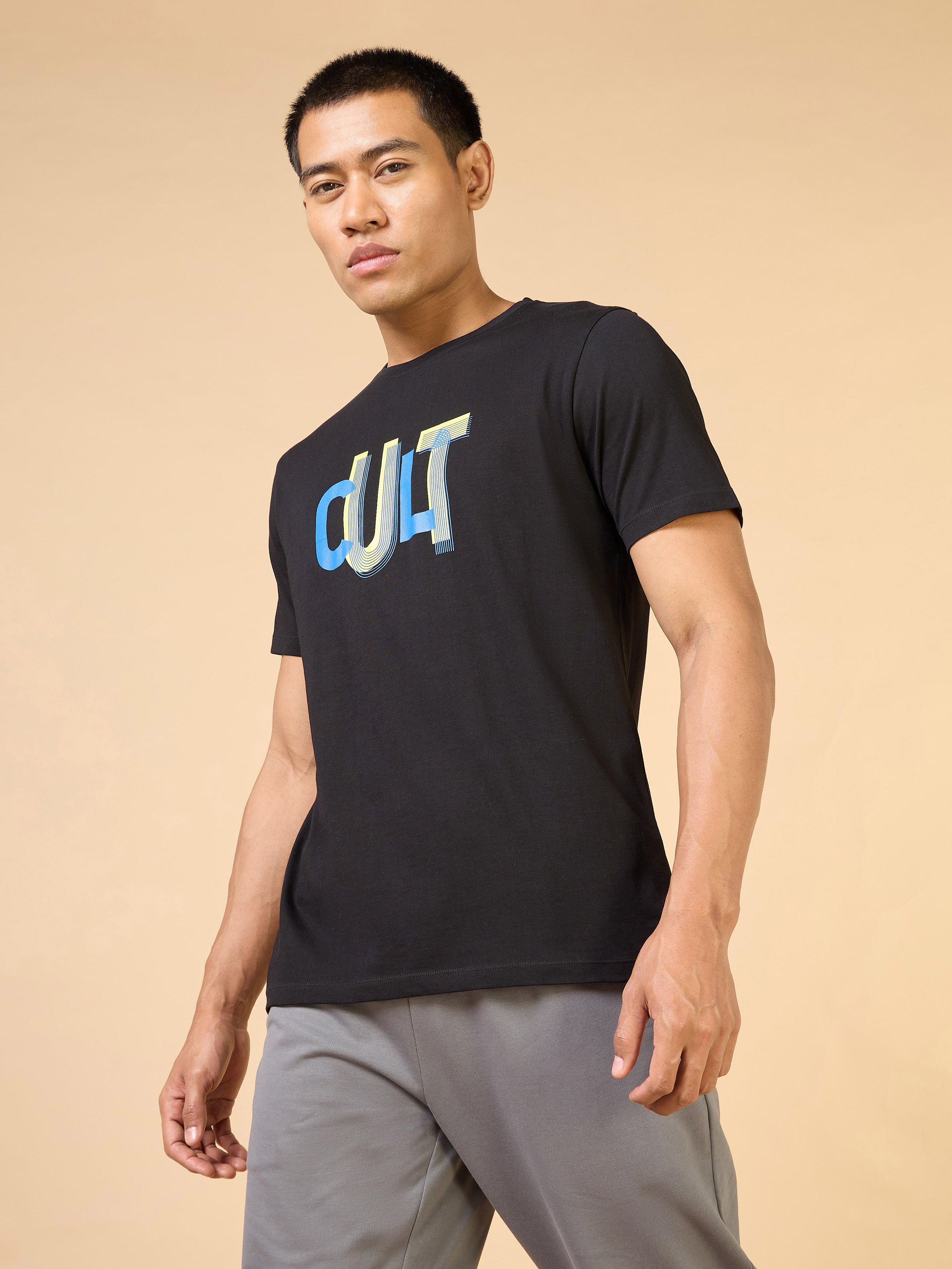 Men's Black Cult Brand Carrier T-shirt