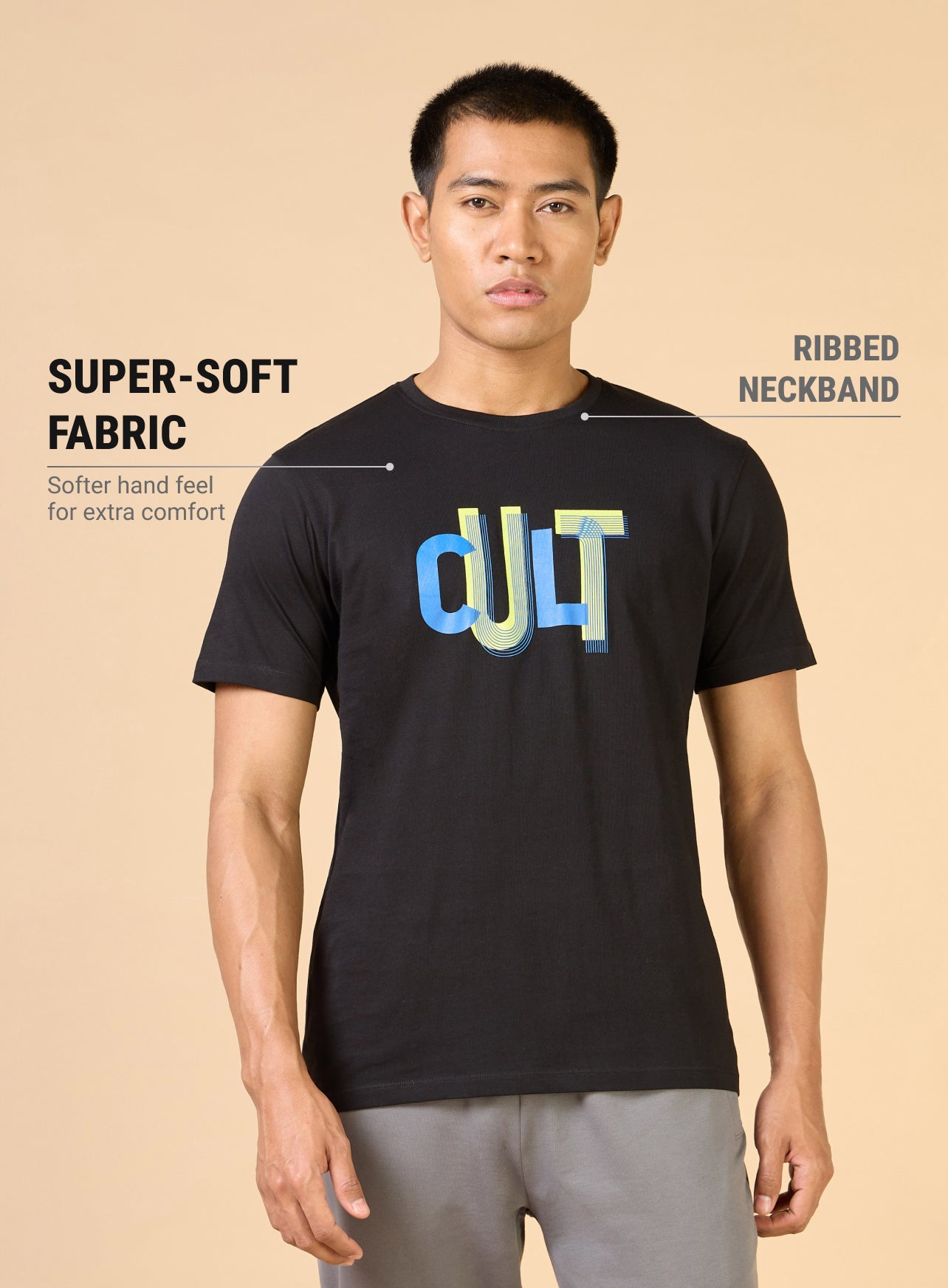 Men's Black Cult Brand Carrier T-shirt